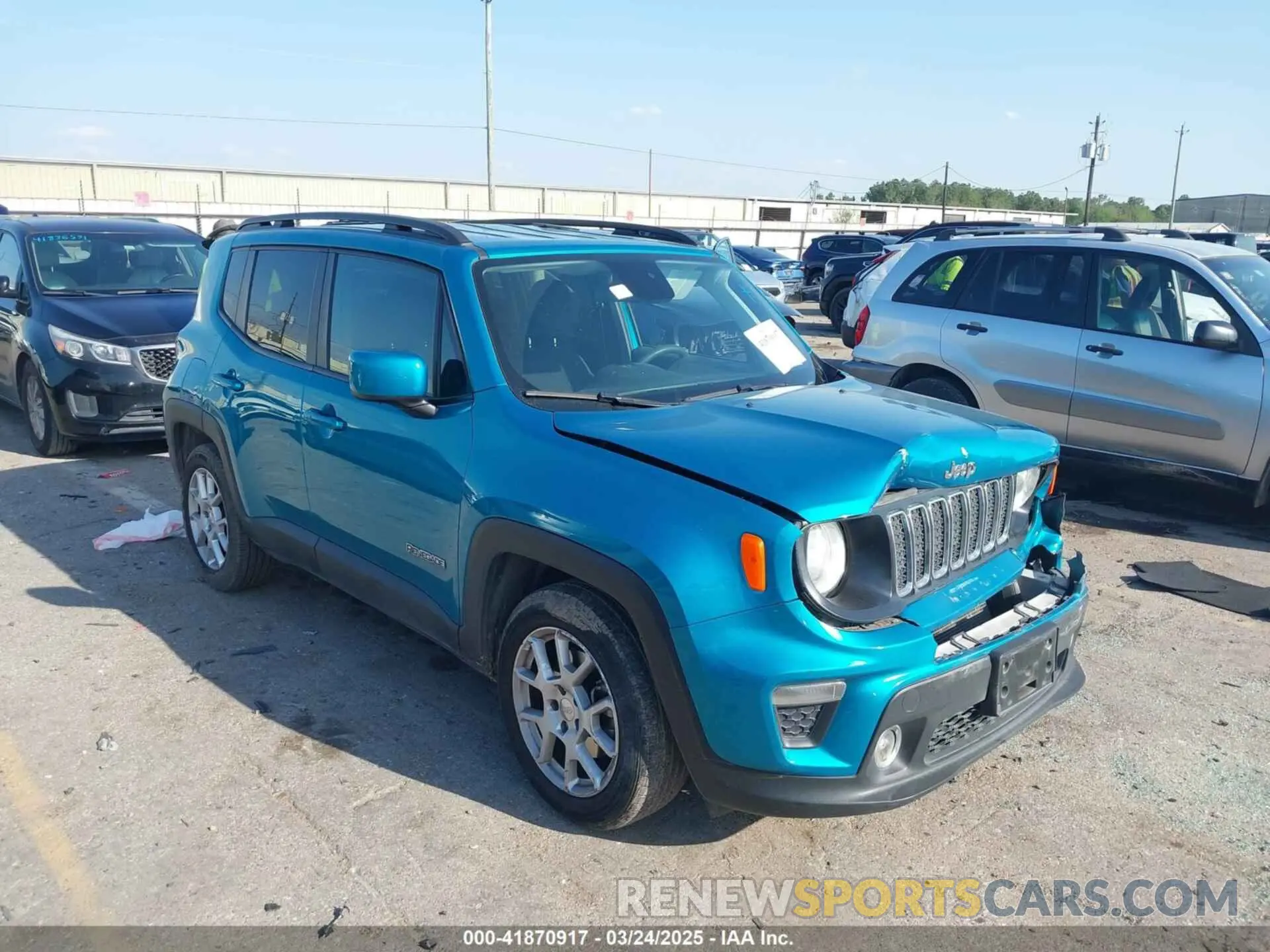 1 fotografías del automóvil dañado ZACNJABB1LPL03274 JEEP RENEGADE 2020
