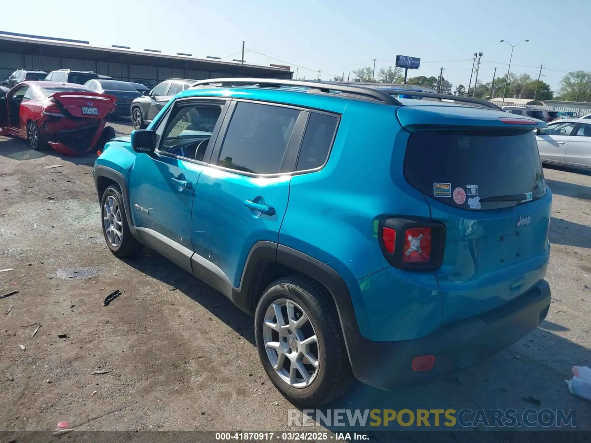 3 fotografías del automóvil dañado ZACNJABB1LPL03274 JEEP RENEGADE 2020