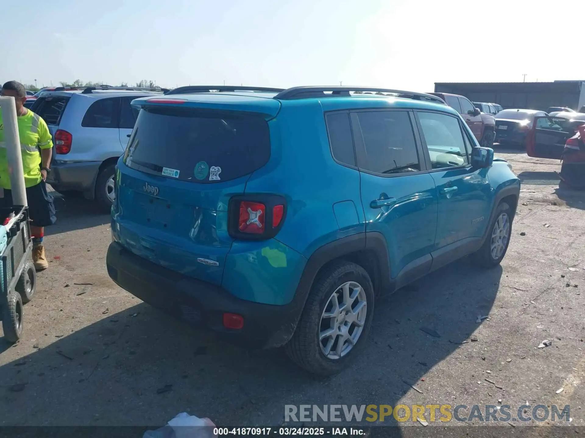 4 fotografías del automóvil dañado ZACNJABB1LPL03274 JEEP RENEGADE 2020