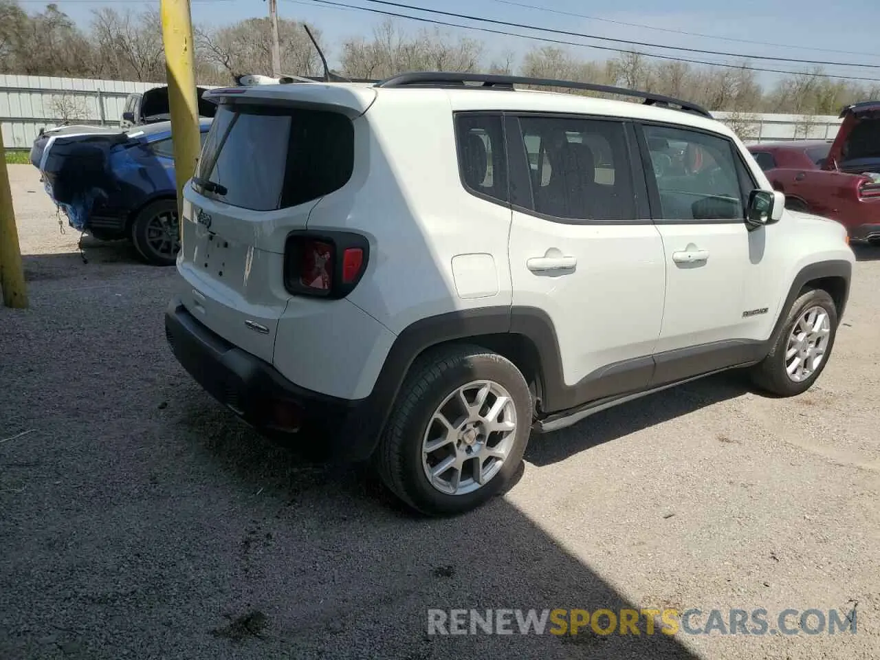 3 fotografías del automóvil dañado ZACNJABB1LPL42432 JEEP RENEGADE 2020