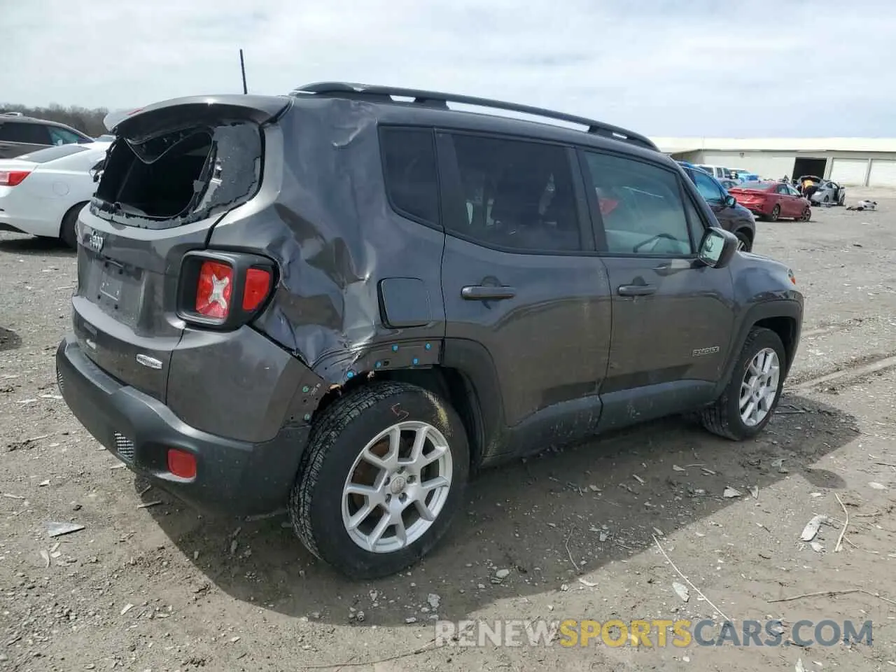 3 fotografías del automóvil dañado ZACNJABB2LPL60552 JEEP RENEGADE 2020