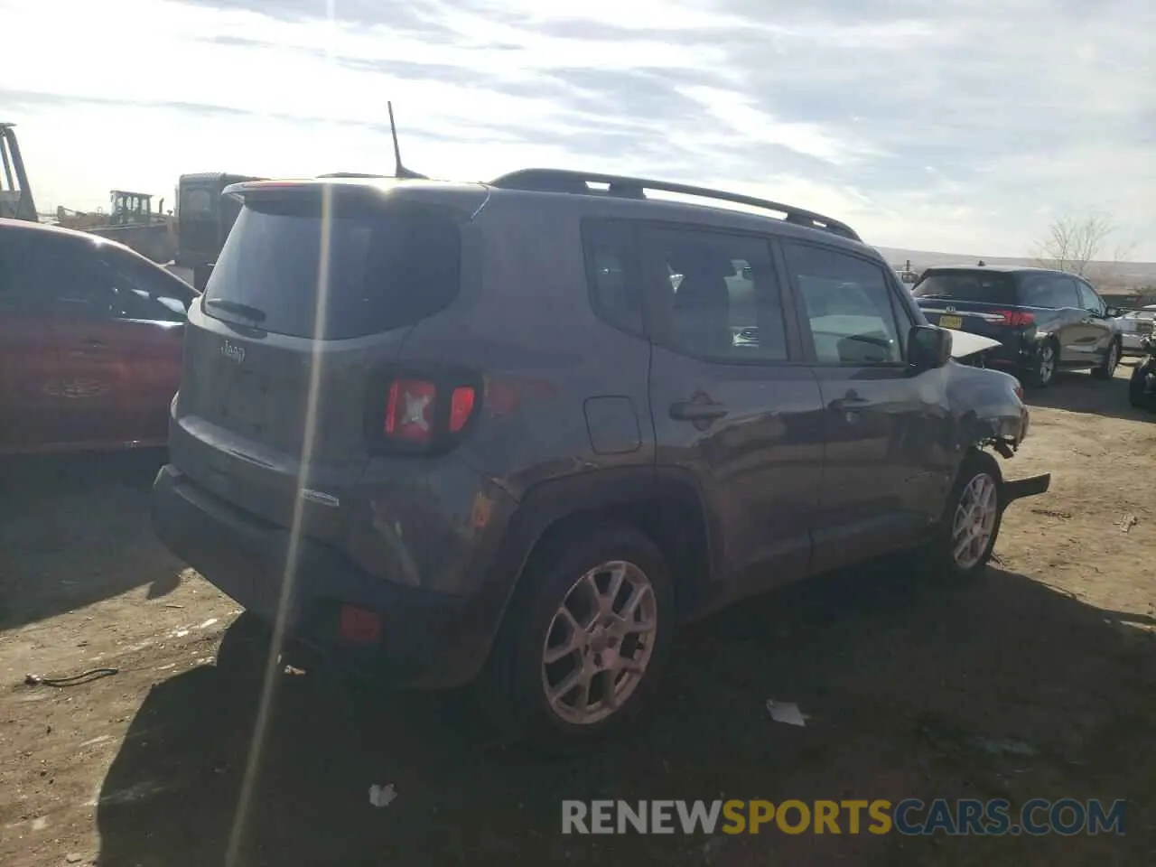3 fotografías del automóvil dañado ZACNJABB4LPL67602 JEEP RENEGADE 2020