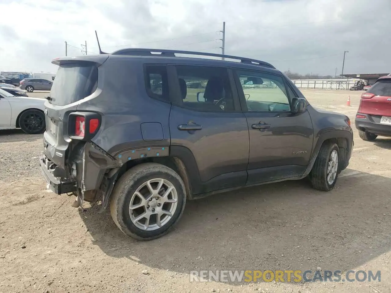 3 fotografías del automóvil dañado ZACNJABB5LPL67902 JEEP RENEGADE 2020