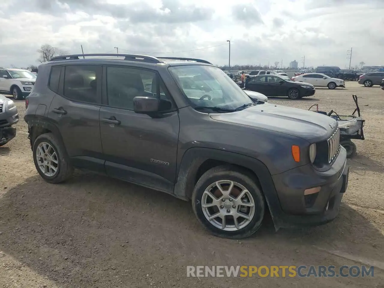 4 fotografías del automóvil dañado ZACNJABB5LPL67902 JEEP RENEGADE 2020