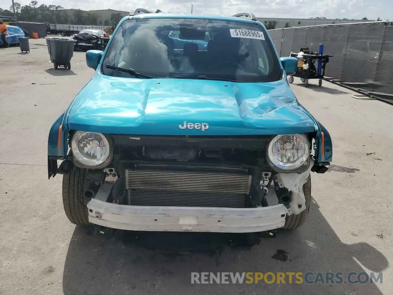 5 fotografías del automóvil dañado ZACNJABB5LPL68855 JEEP RENEGADE 2020