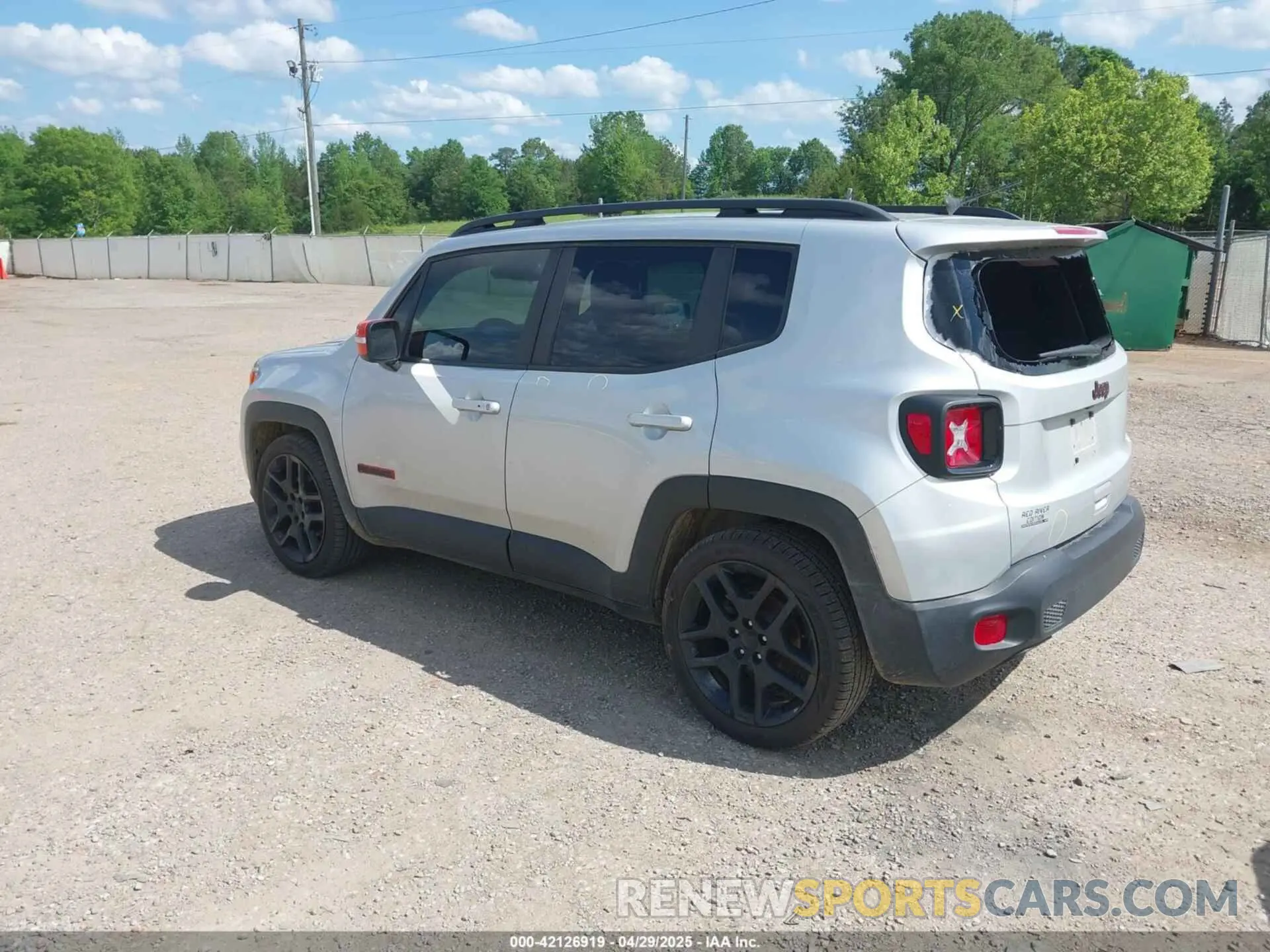 3 fotografías del automóvil dañado ZACNJABB5LPL92881 JEEP RENEGADE 2020