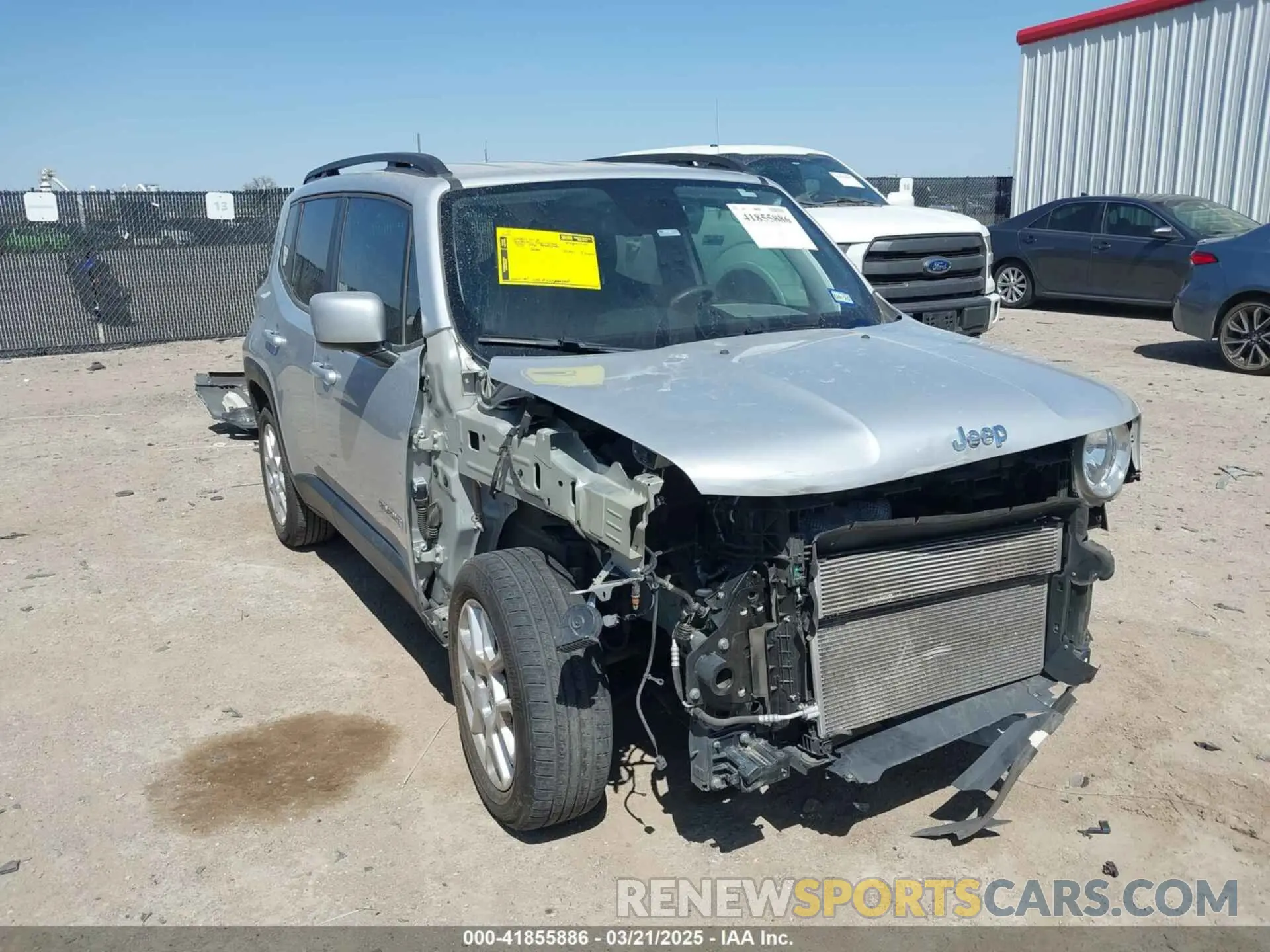 1 fotografías del automóvil dañado ZACNJABB8LPL11534 JEEP RENEGADE 2020