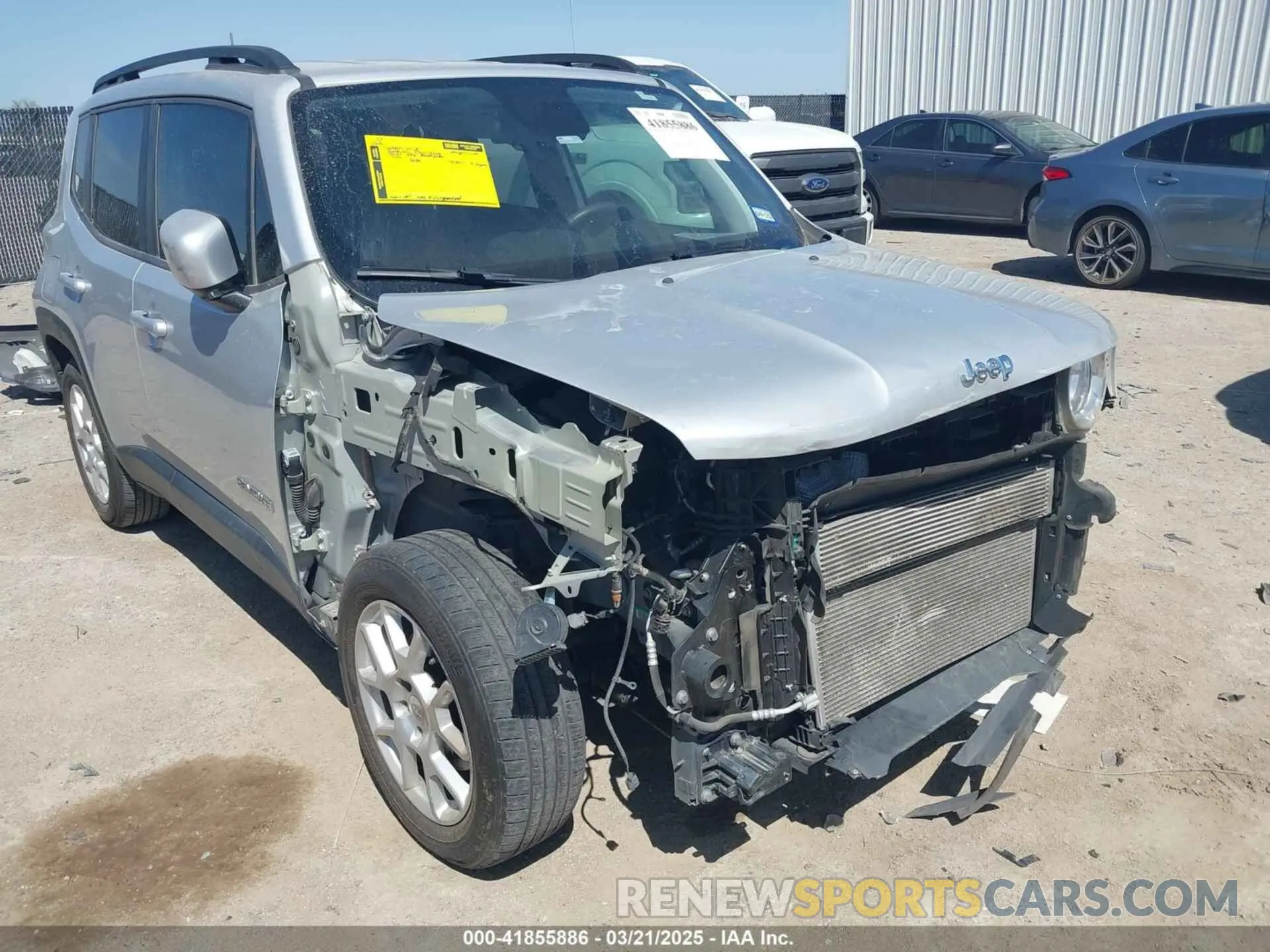 6 fotografías del automóvil dañado ZACNJABB8LPL11534 JEEP RENEGADE 2020