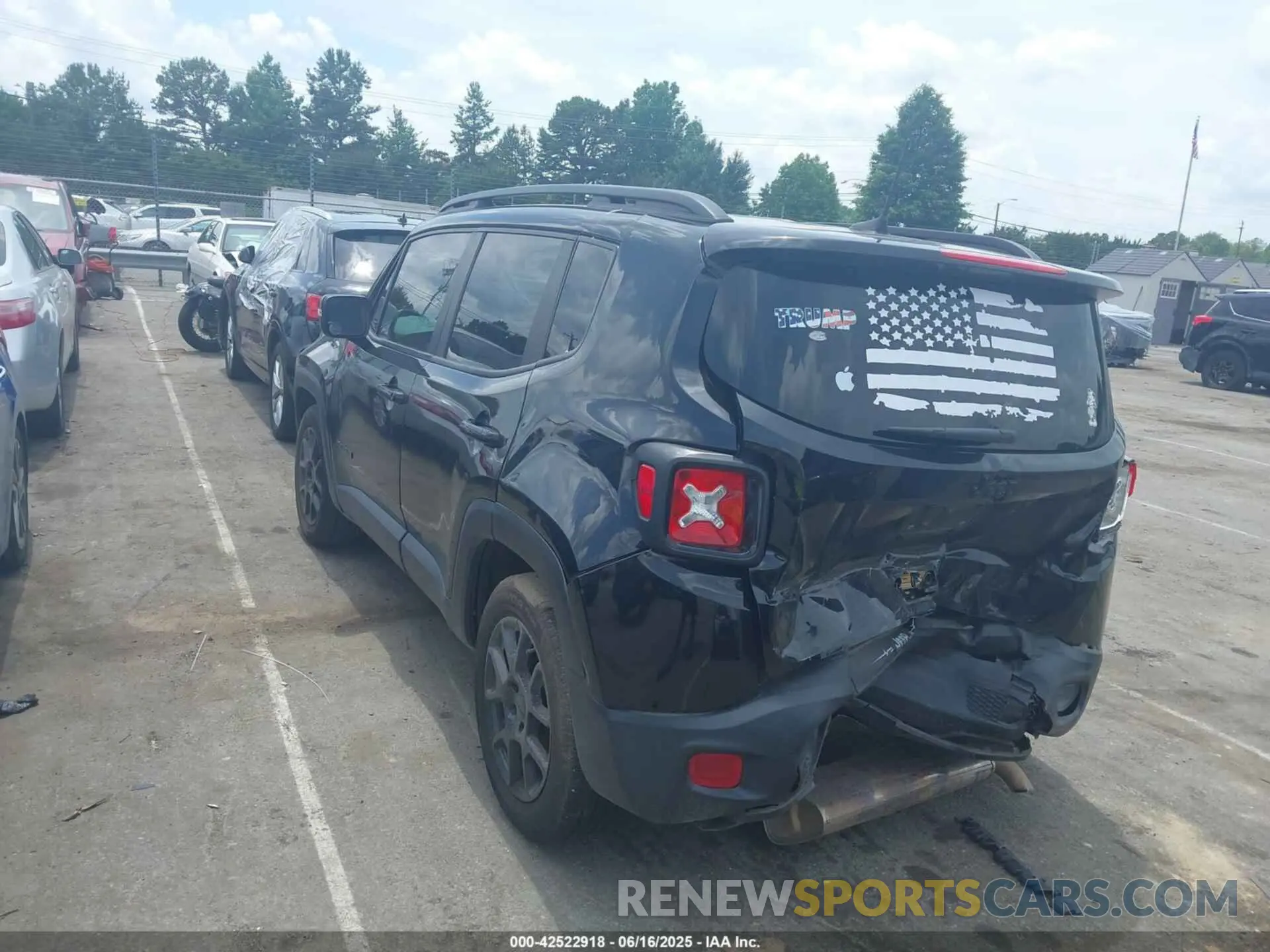3 fotografías del automóvil dañado ZACNJABB8LPL16362 JEEP RENEGADE 2020