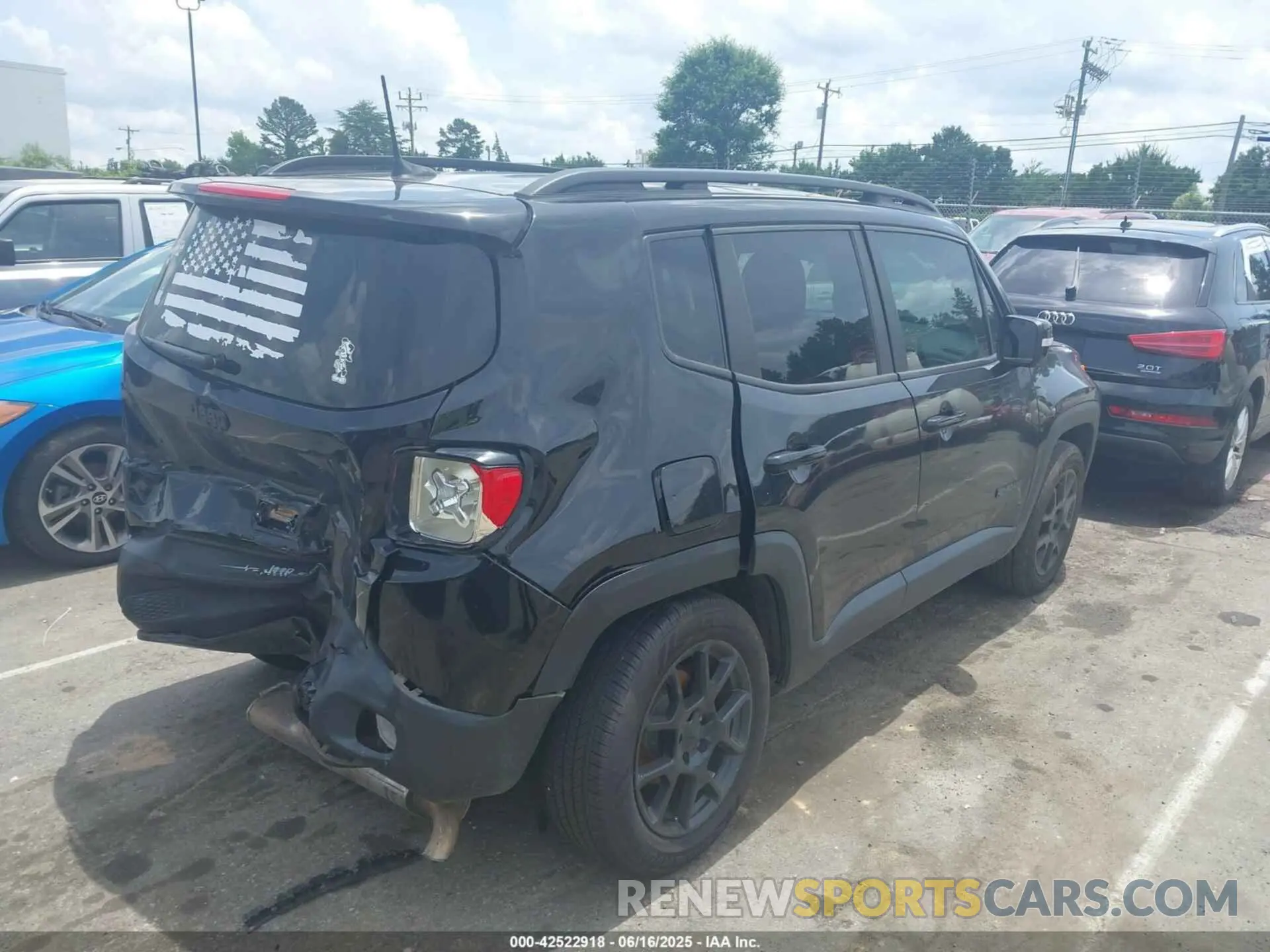 4 fotografías del automóvil dañado ZACNJABB8LPL16362 JEEP RENEGADE 2020