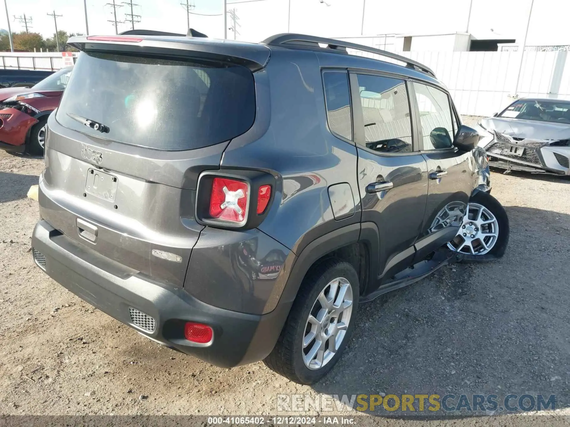 4 fotografías del automóvil dañado ZACNJABB8LPL25157 JEEP RENEGADE 2020