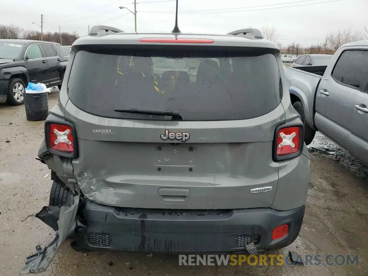 6 fotografías del automóvil dañado ZACNJABB9LPL27046 JEEP RENEGADE 2020