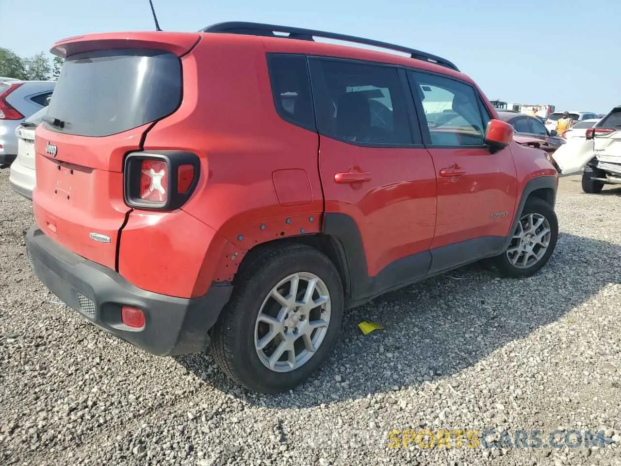 3 fotografías del automóvil dañado ZACNJABB9LPL40007 JEEP RENEGADE 2020