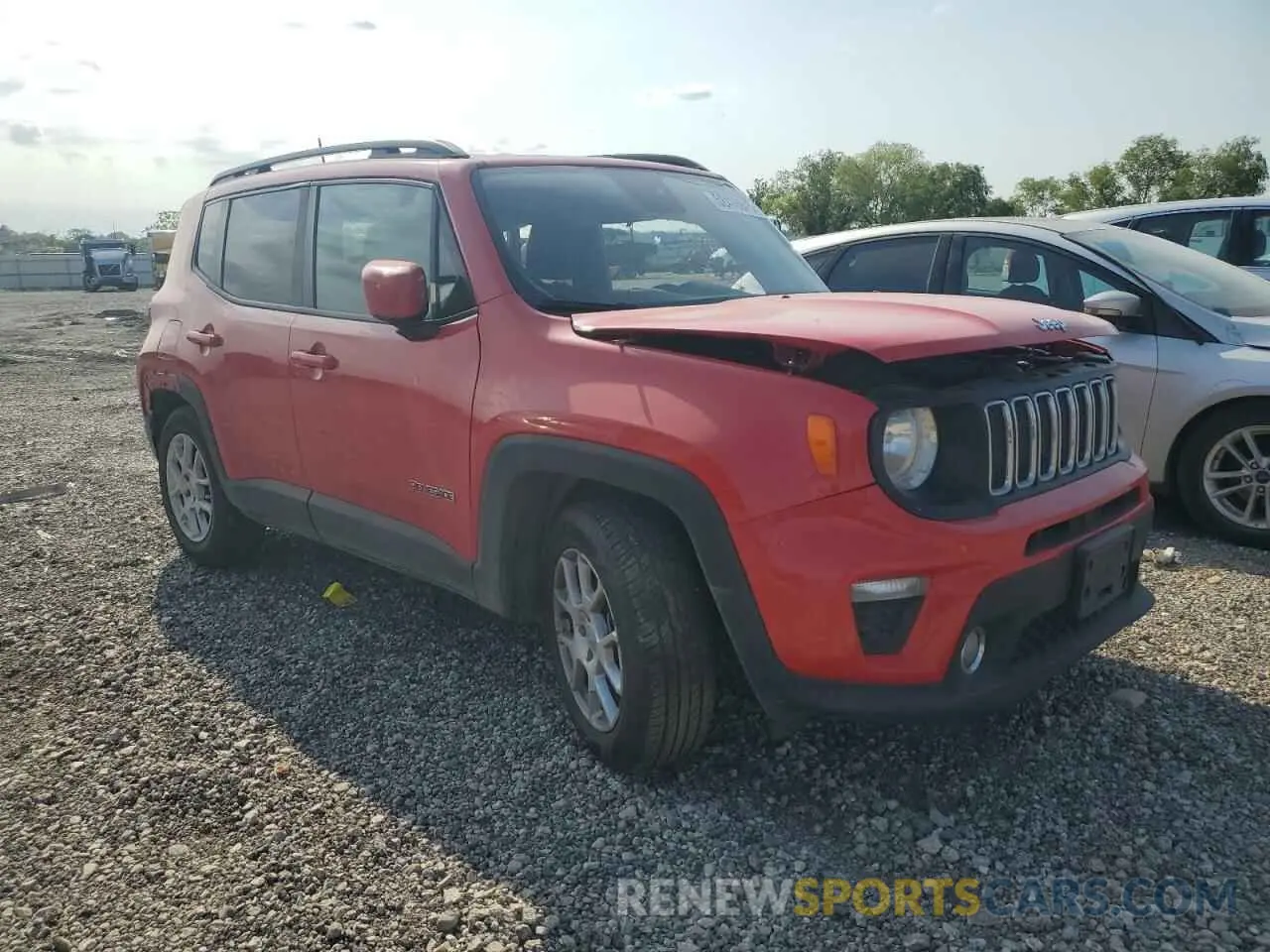 4 fotografías del automóvil dañado ZACNJABB9LPL40007 JEEP RENEGADE 2020