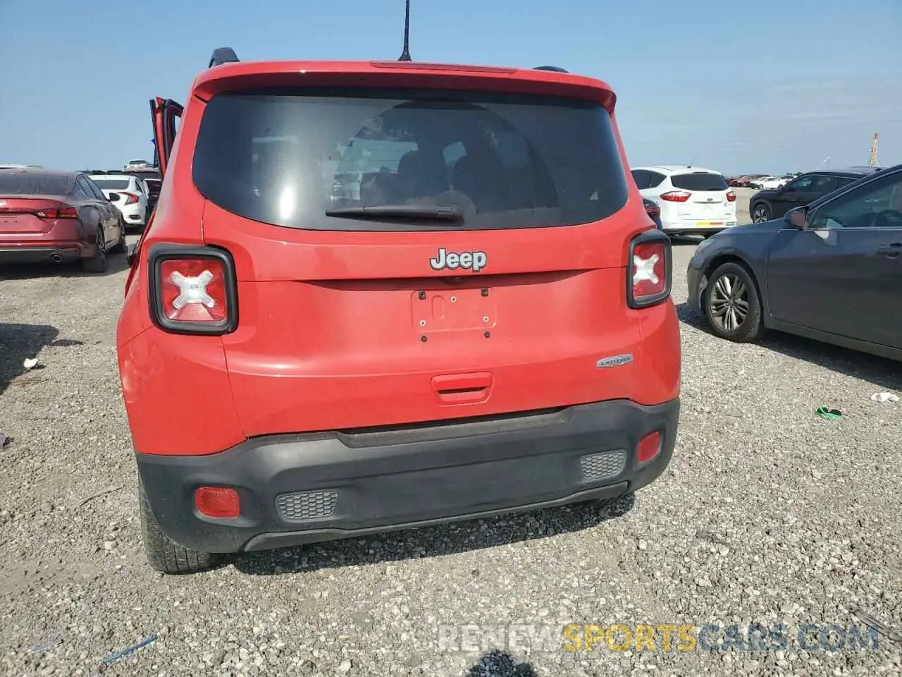 6 fotografías del automóvil dañado ZACNJABB9LPL40007 JEEP RENEGADE 2020