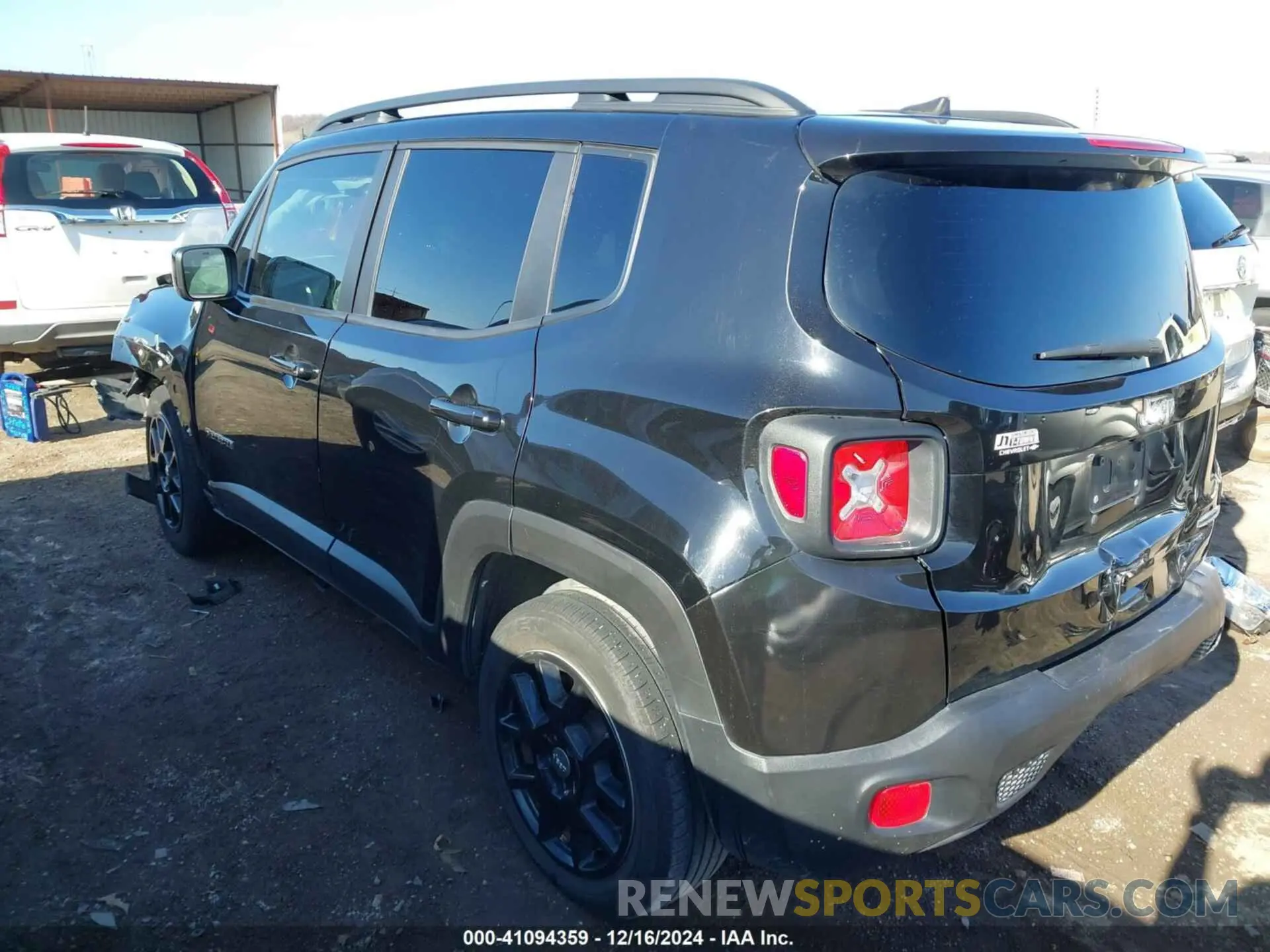 3 fotografías del automóvil dañado ZACNJABB9LPL50634 JEEP RENEGADE 2020