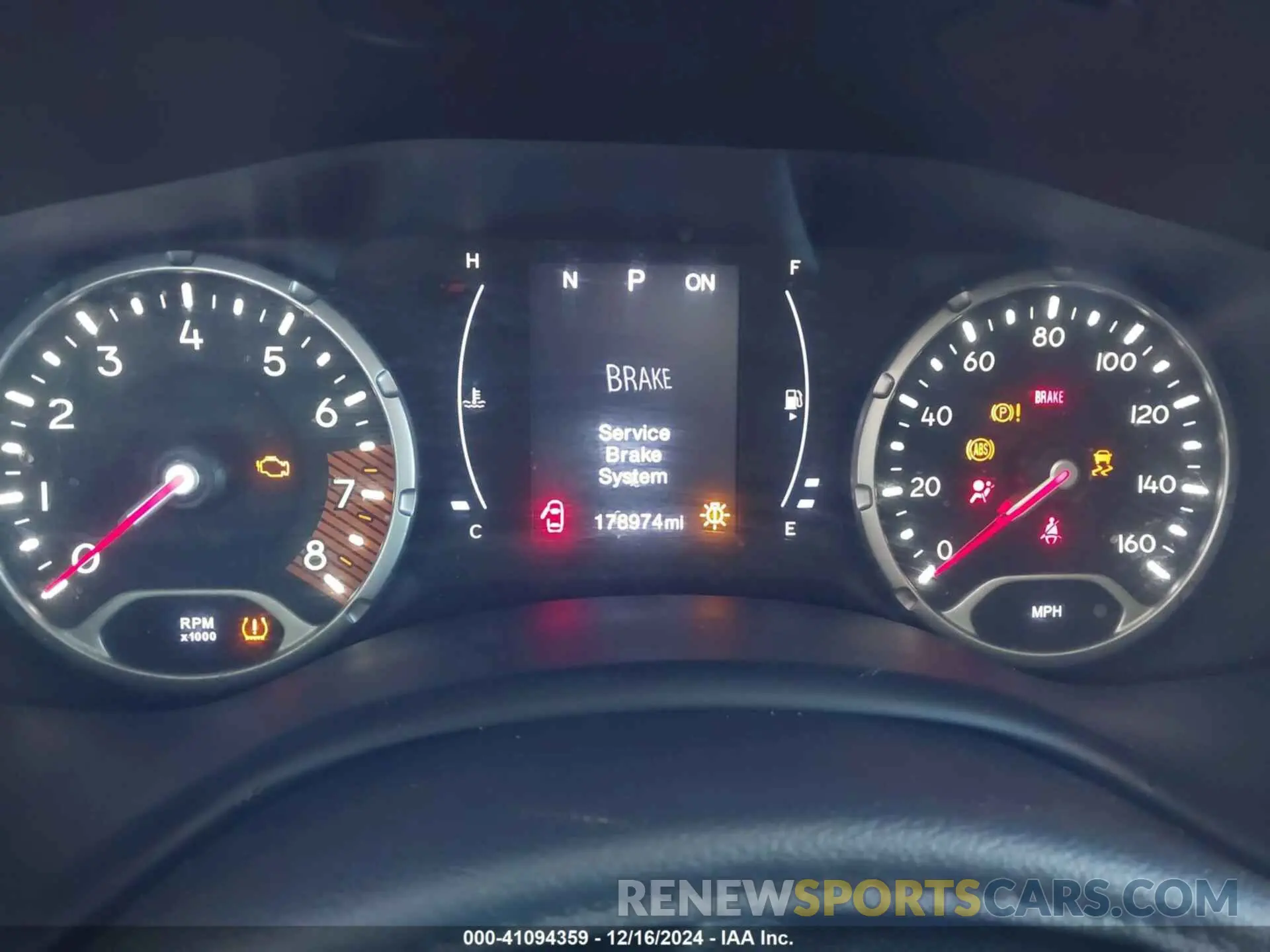 7 fotografías del automóvil dañado ZACNJABB9LPL50634 JEEP RENEGADE 2020