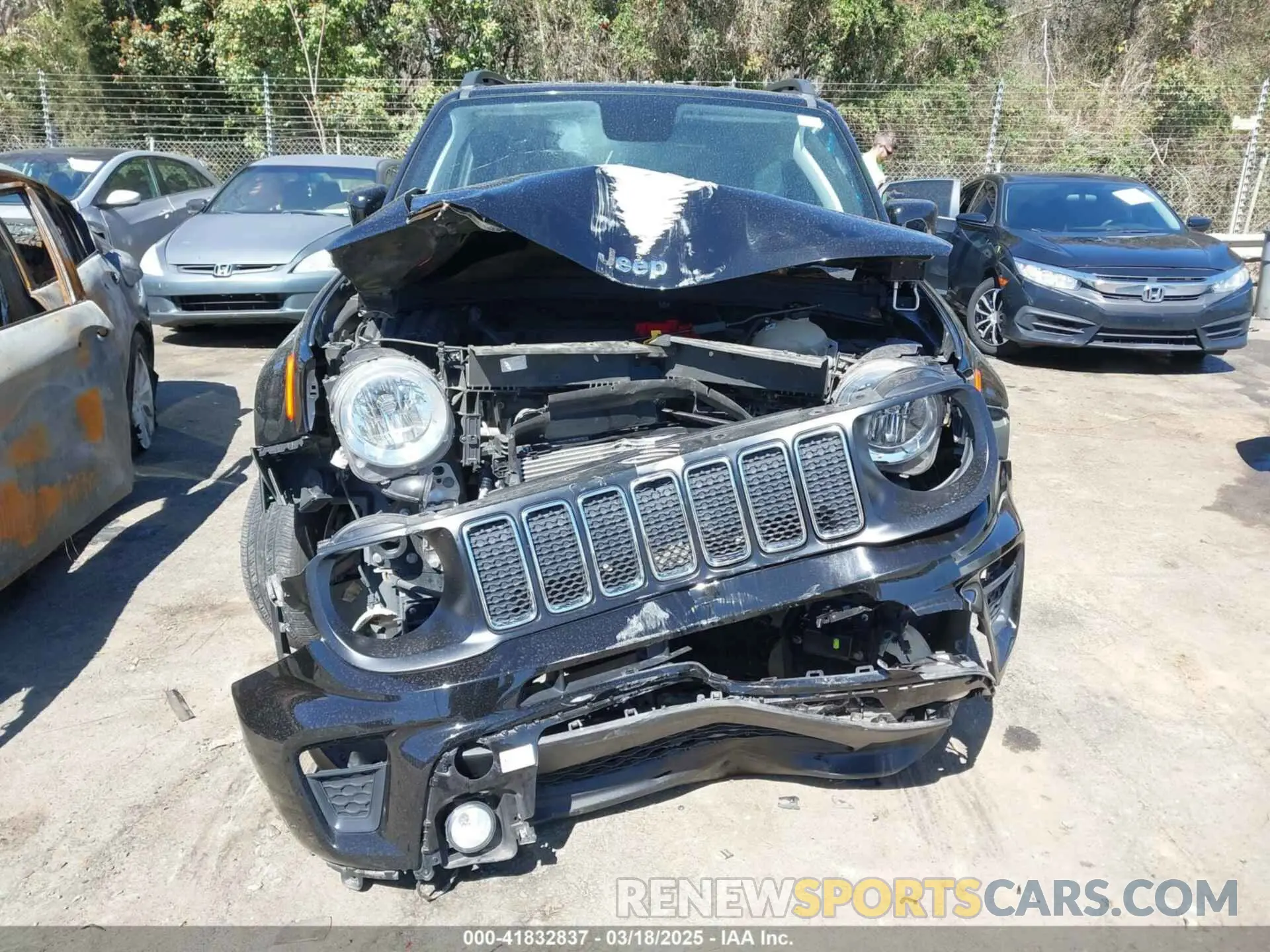 12 fotografías del automóvil dañado ZACNJABB9LPL63724 JEEP RENEGADE 2020