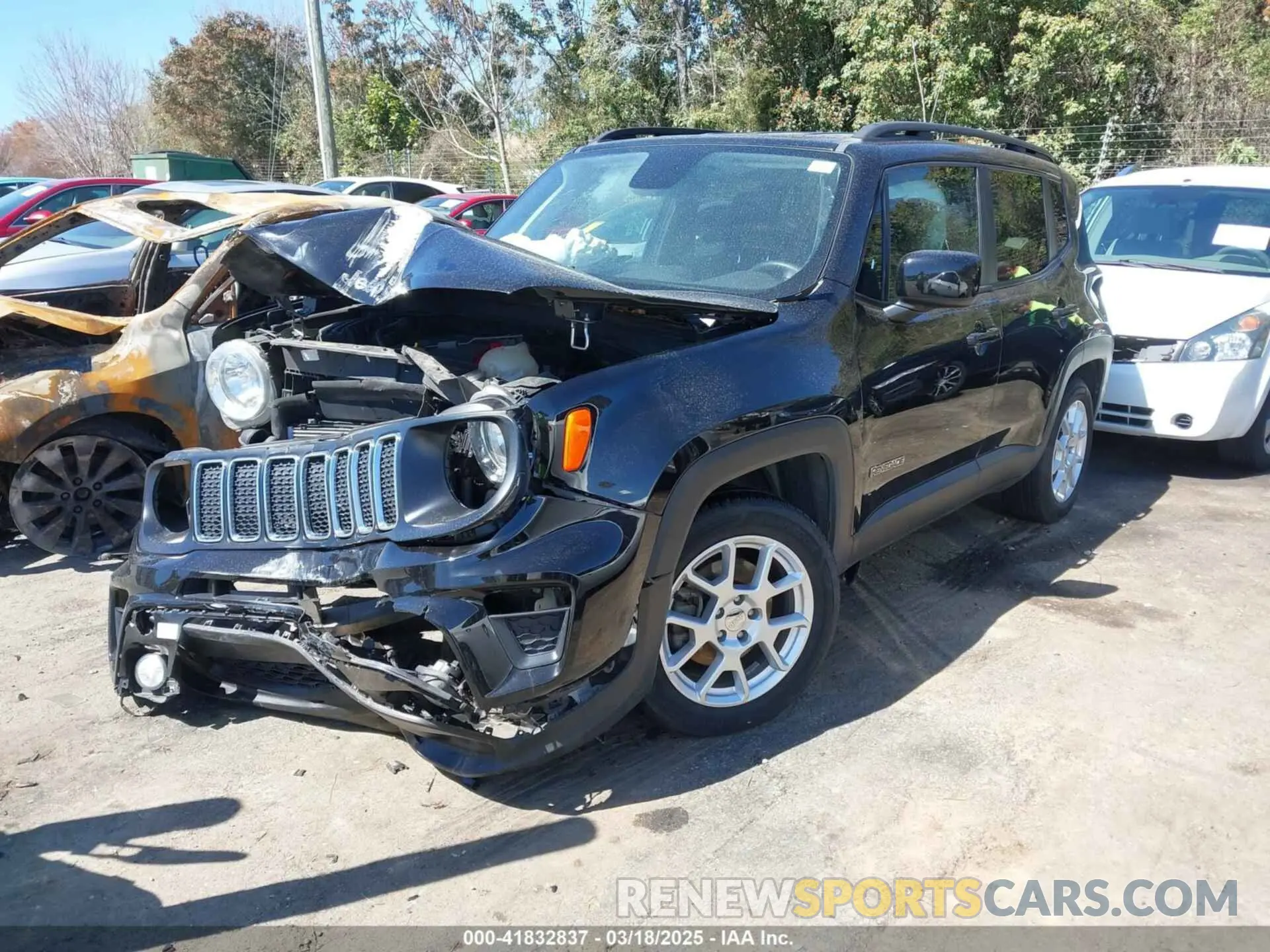 2 fotografías del automóvil dañado ZACNJABB9LPL63724 JEEP RENEGADE 2020