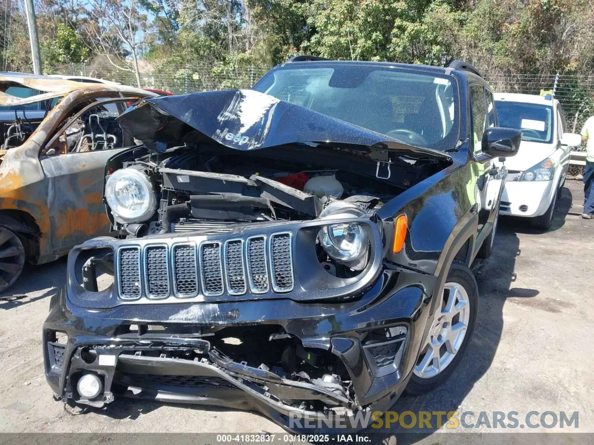6 fotografías del automóvil dañado ZACNJABB9LPL63724 JEEP RENEGADE 2020