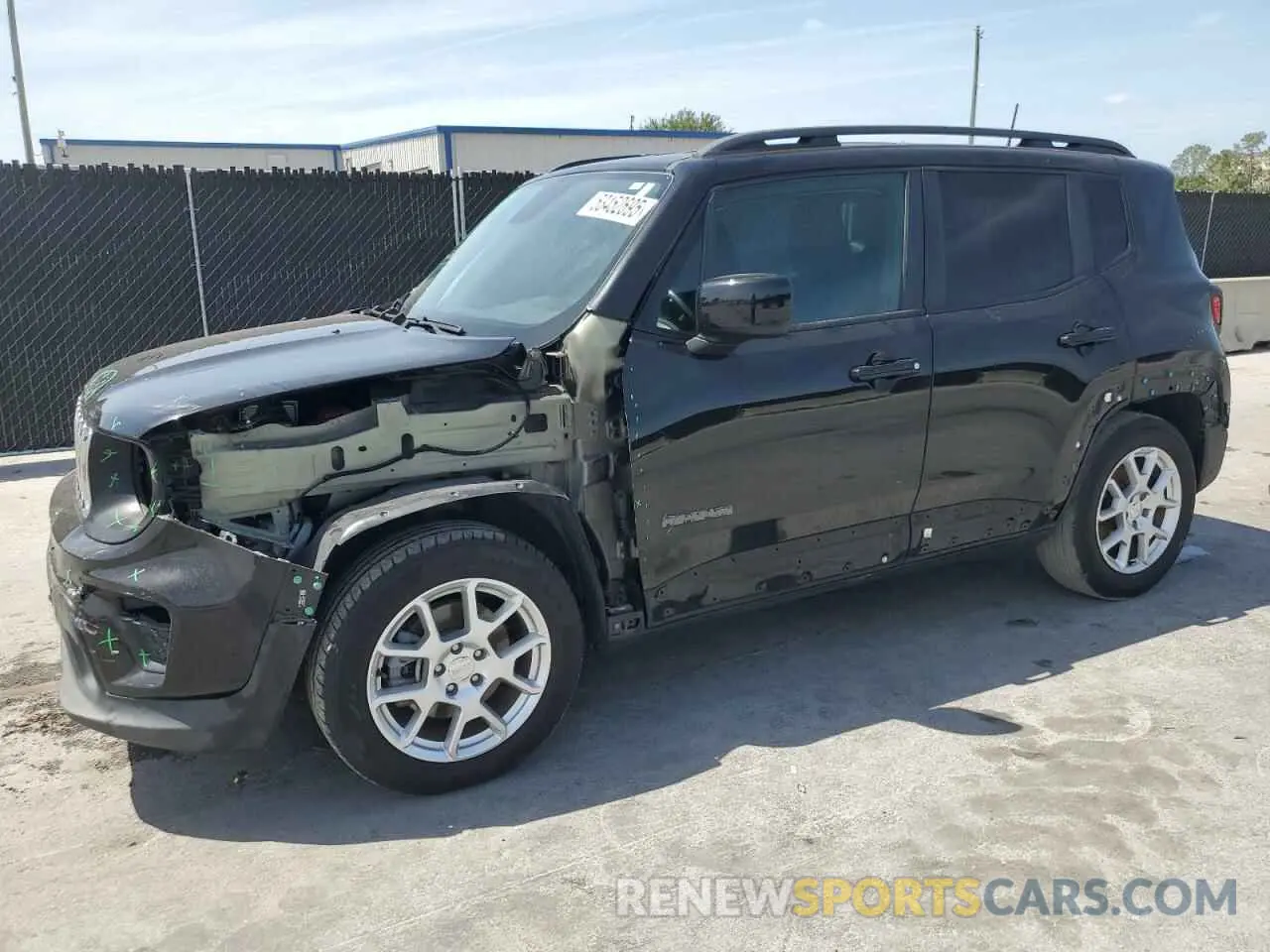 1 fotografías del automóvil dañado ZACNJABB9LPL65716 JEEP RENEGADE 2020