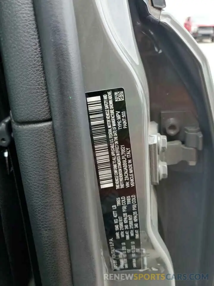 12 fotografías del automóvil dañado ZACNJABB9LPL76621 JEEP RENEGADE 2020