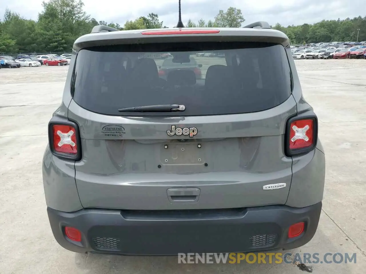 6 fotografías del automóvil dañado ZACNJABB9LPL76621 JEEP RENEGADE 2020