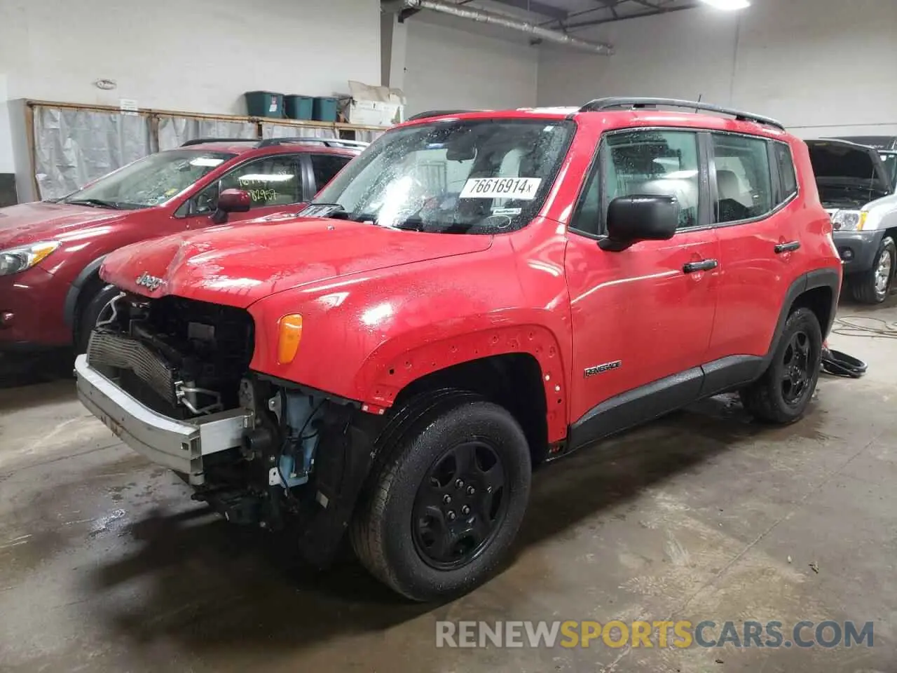 1 fotografías del automóvil dañado ZACNJBAB0LPL25483 JEEP RENEGADE 2020
