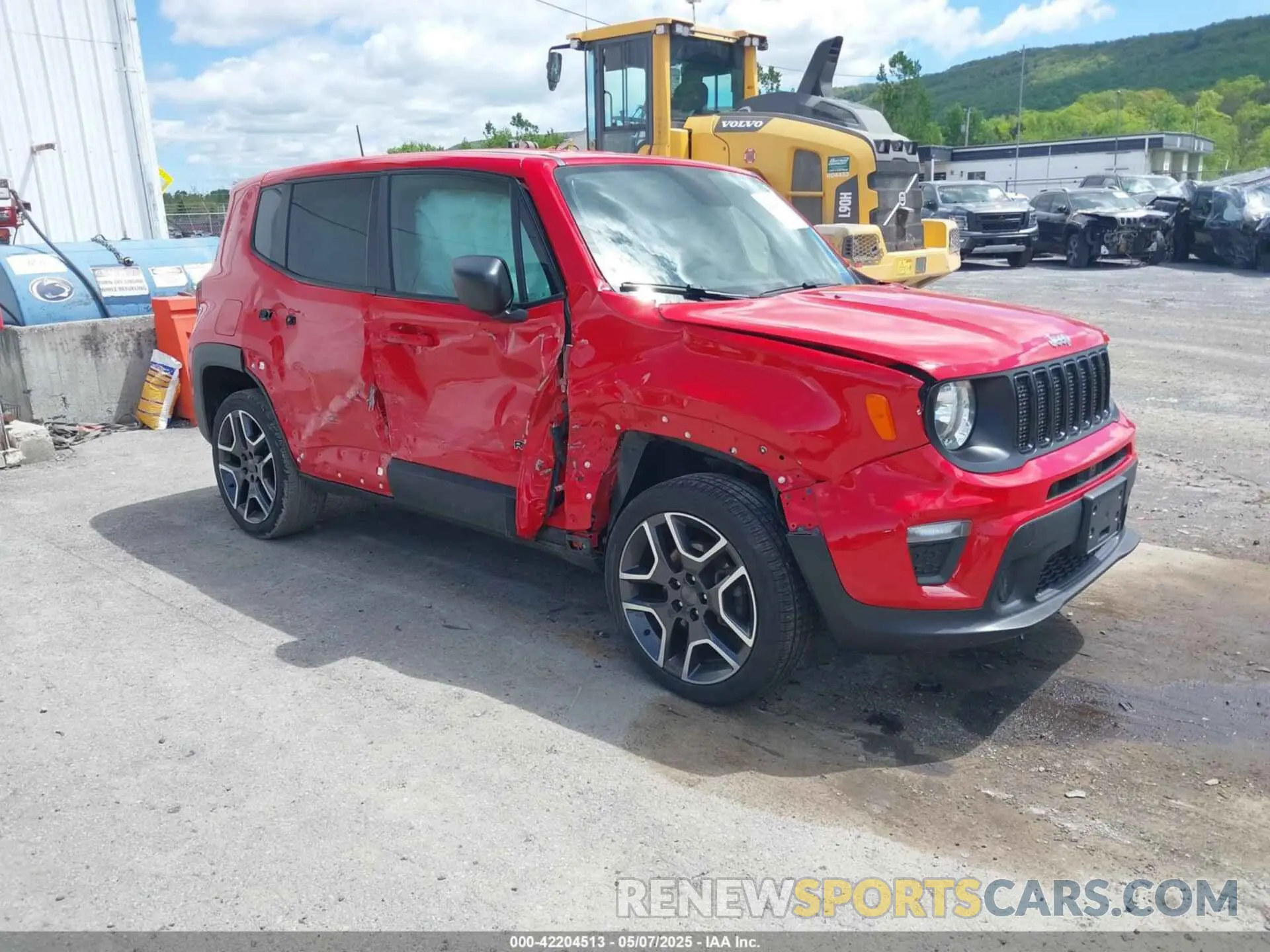 1 fotografías del automóvil dañado ZACNJBAB0LPM08654 JEEP RENEGADE 2020