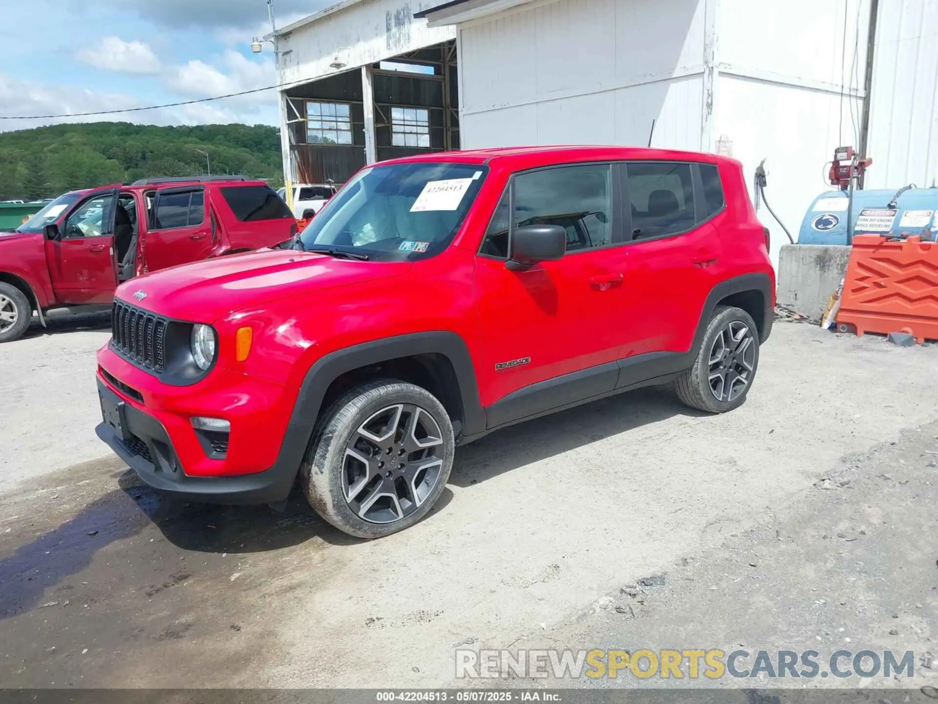 2 fotografías del automóvil dañado ZACNJBAB0LPM08654 JEEP RENEGADE 2020