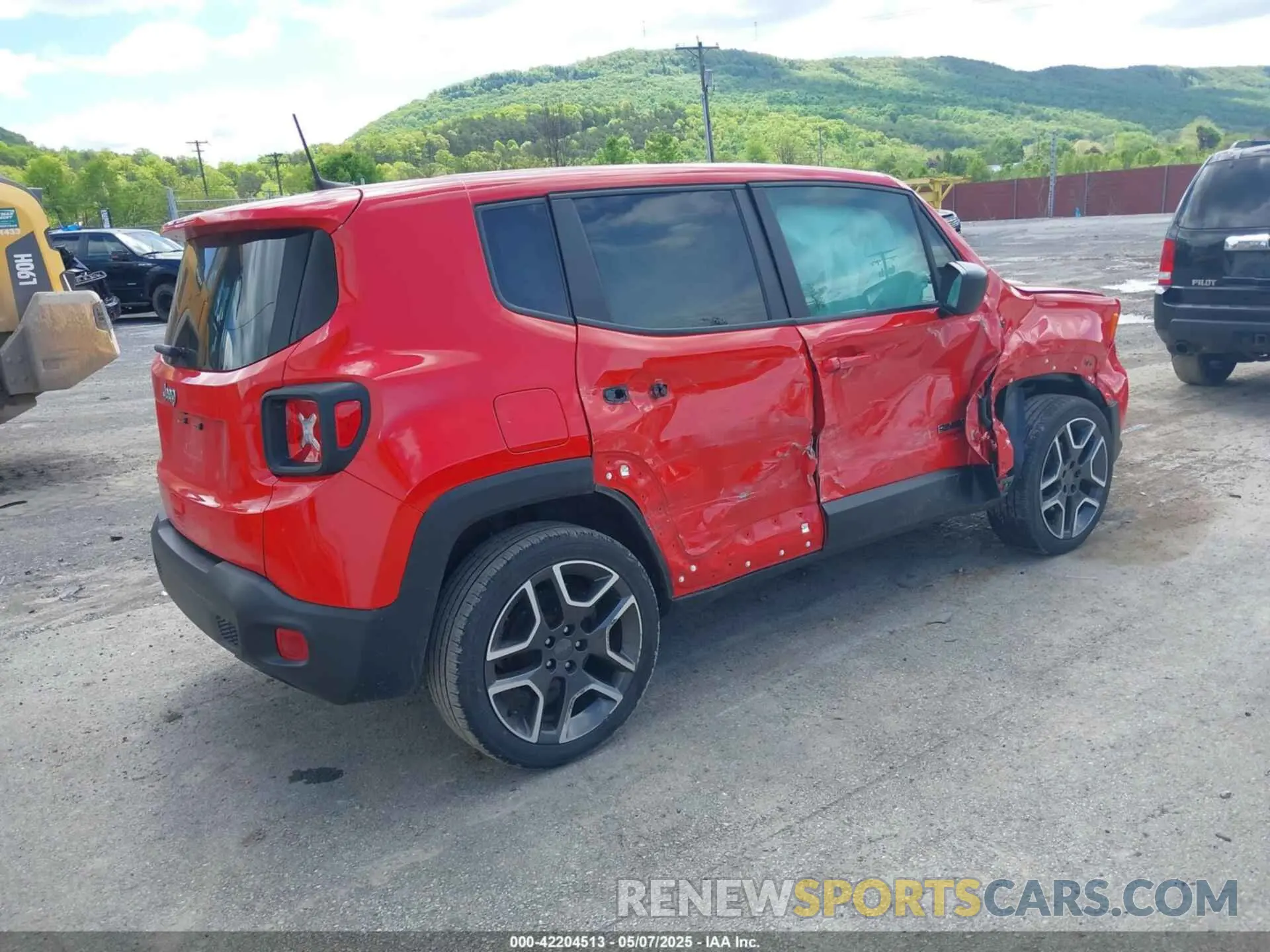 4 fotografías del automóvil dañado ZACNJBAB0LPM08654 JEEP RENEGADE 2020