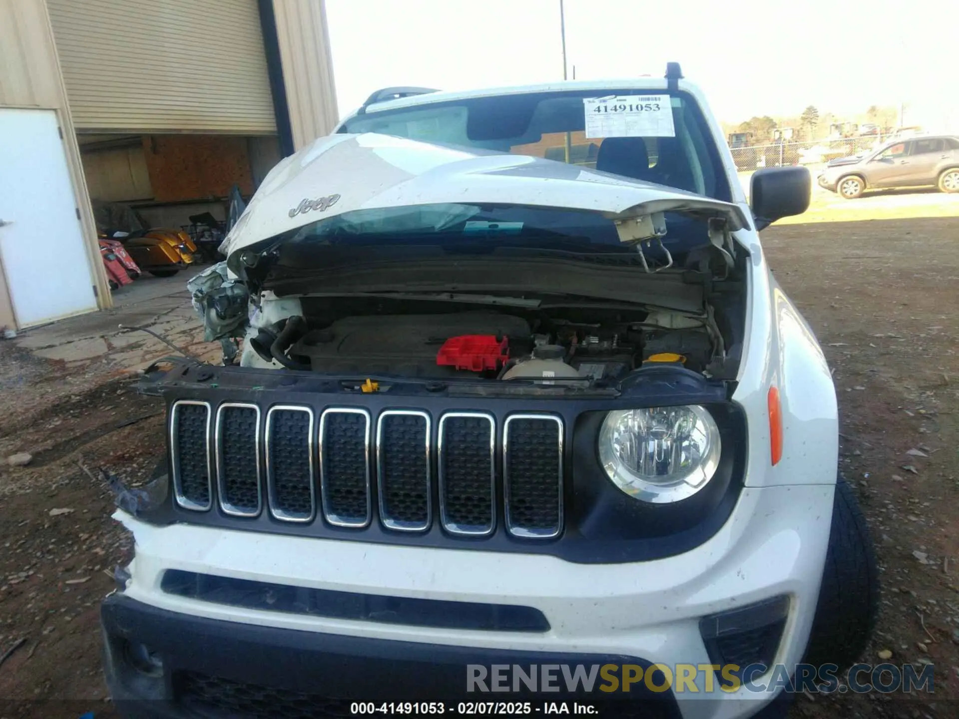 12 fotografías del automóvil dañado ZACNJBAB1LPL03878 JEEP RENEGADE 2020