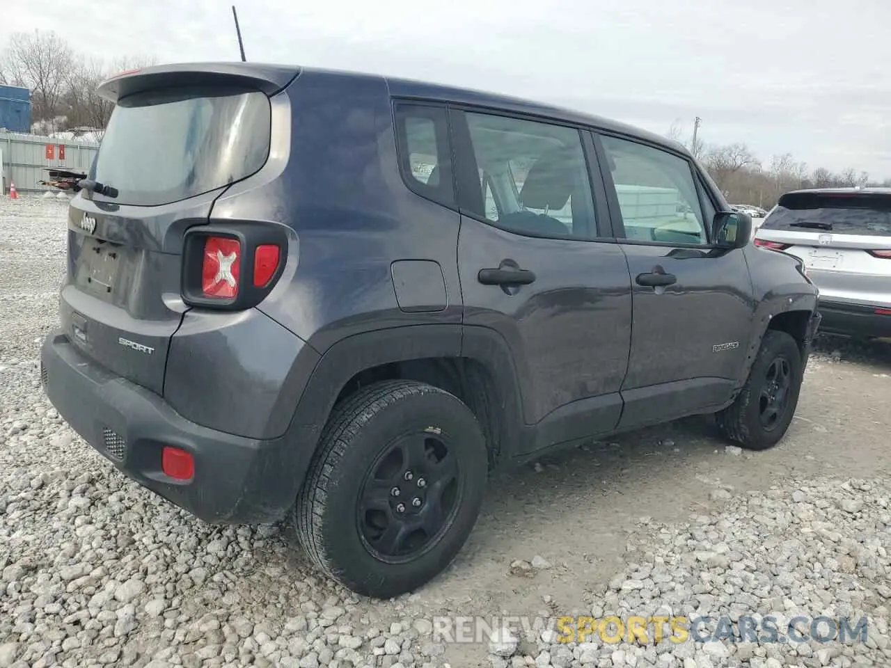 3 fotografías del automóvil dañado ZACNJBAB1LPM00031 JEEP RENEGADE 2020