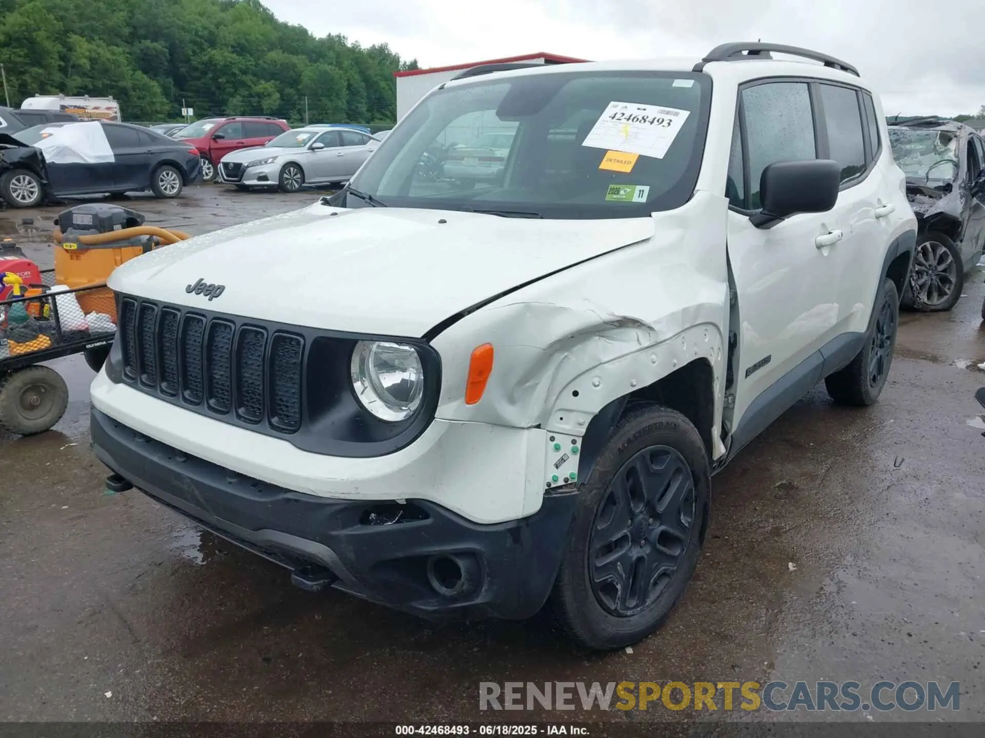 2 fotografías del automóvil dañado ZACNJBAB4LPL39273 JEEP RENEGADE 2020