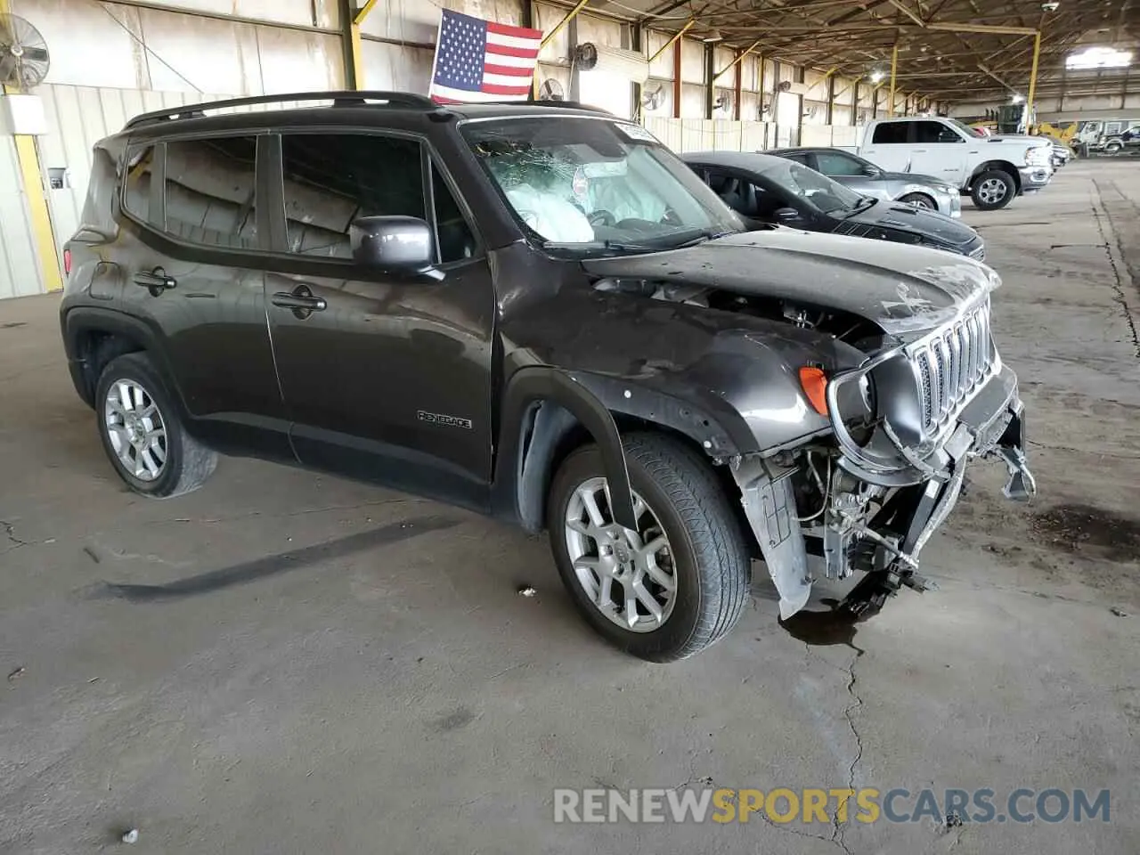 4 fotografías del automóvil dañado ZACNJBBB0LPL65397 JEEP RENEGADE 2020