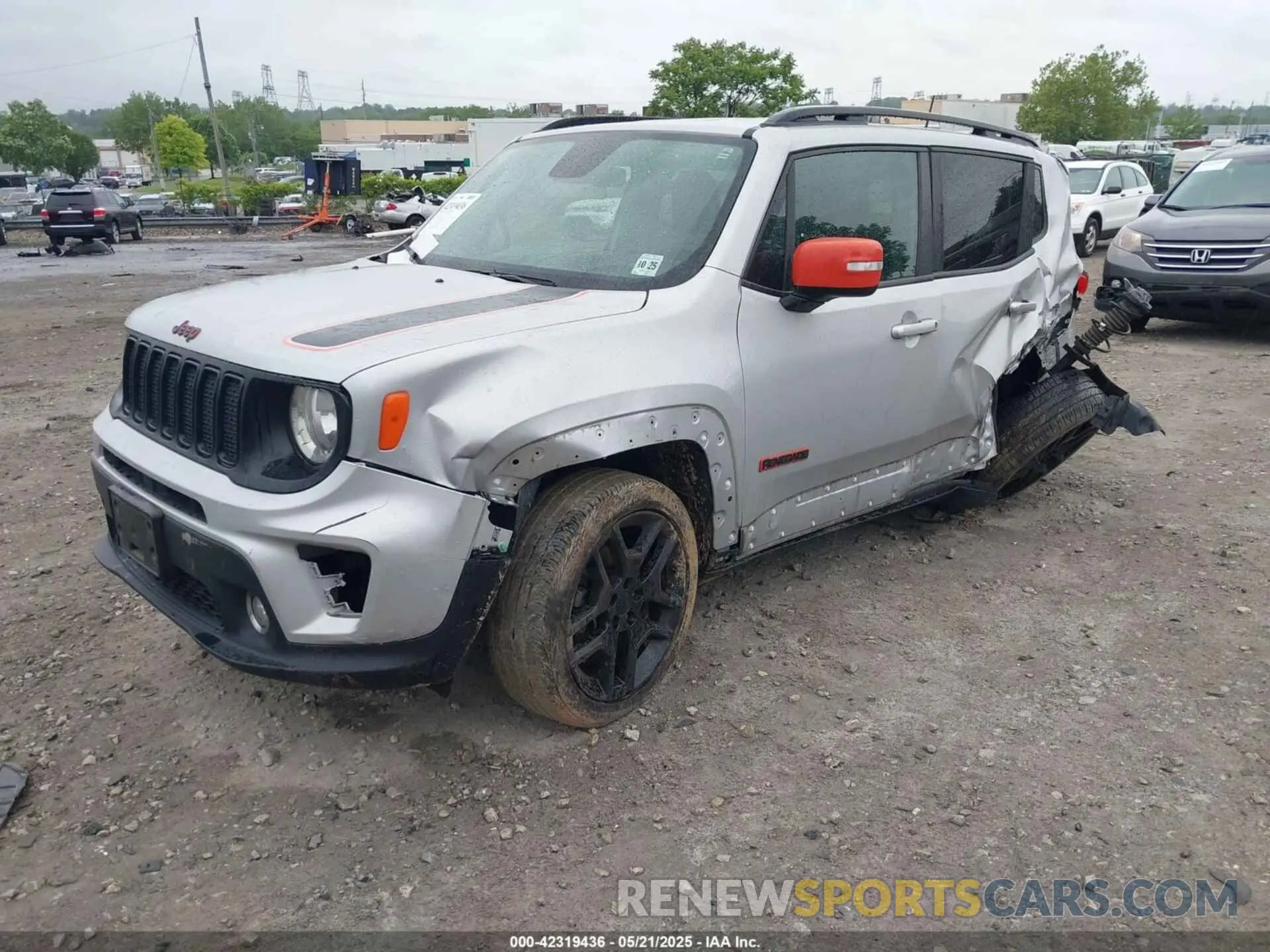 2 fotografías del automóvil dañado ZACNJBBB0LPL76965 JEEP RENEGADE 2020