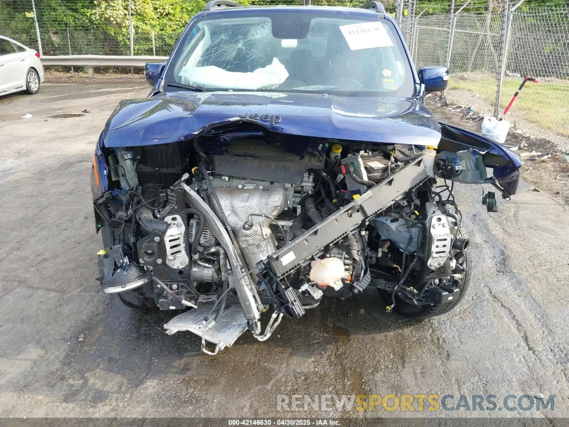 6 fotografías del automóvil dañado ZACNJBBB1LPL35342 JEEP RENEGADE 2020