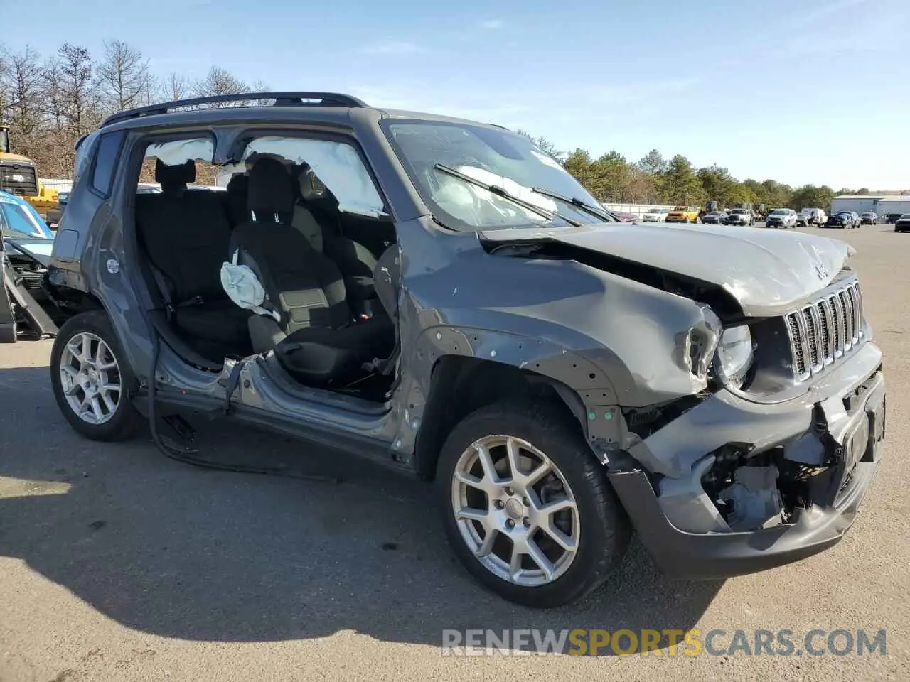 4 fotografías del automóvil dañado ZACNJBBB5LPL73169 JEEP RENEGADE 2020
