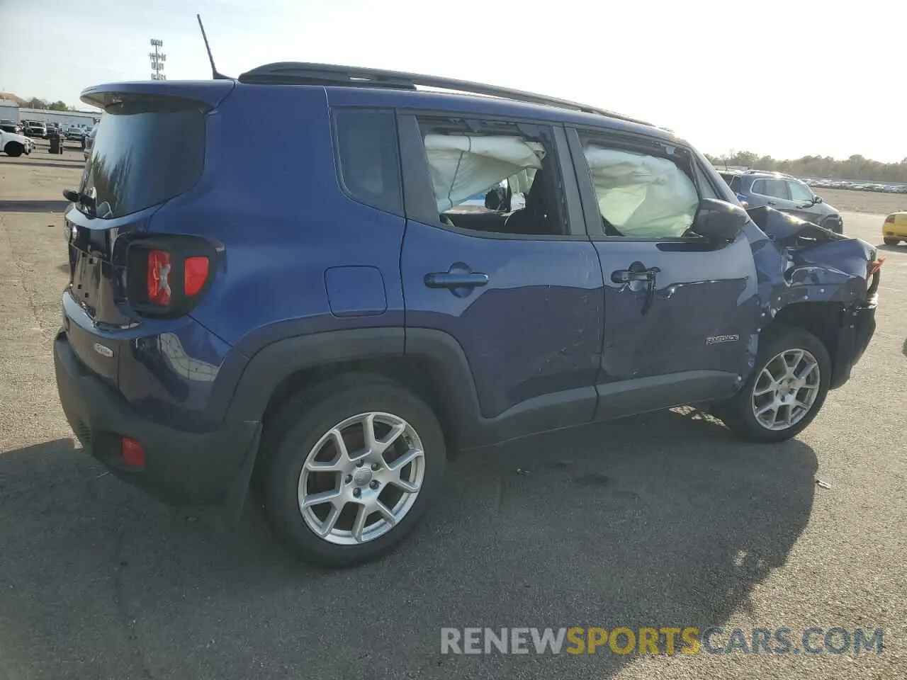 3 fotografías del automóvil dañado ZACNJBBB5LPL73219 JEEP RENEGADE 2020