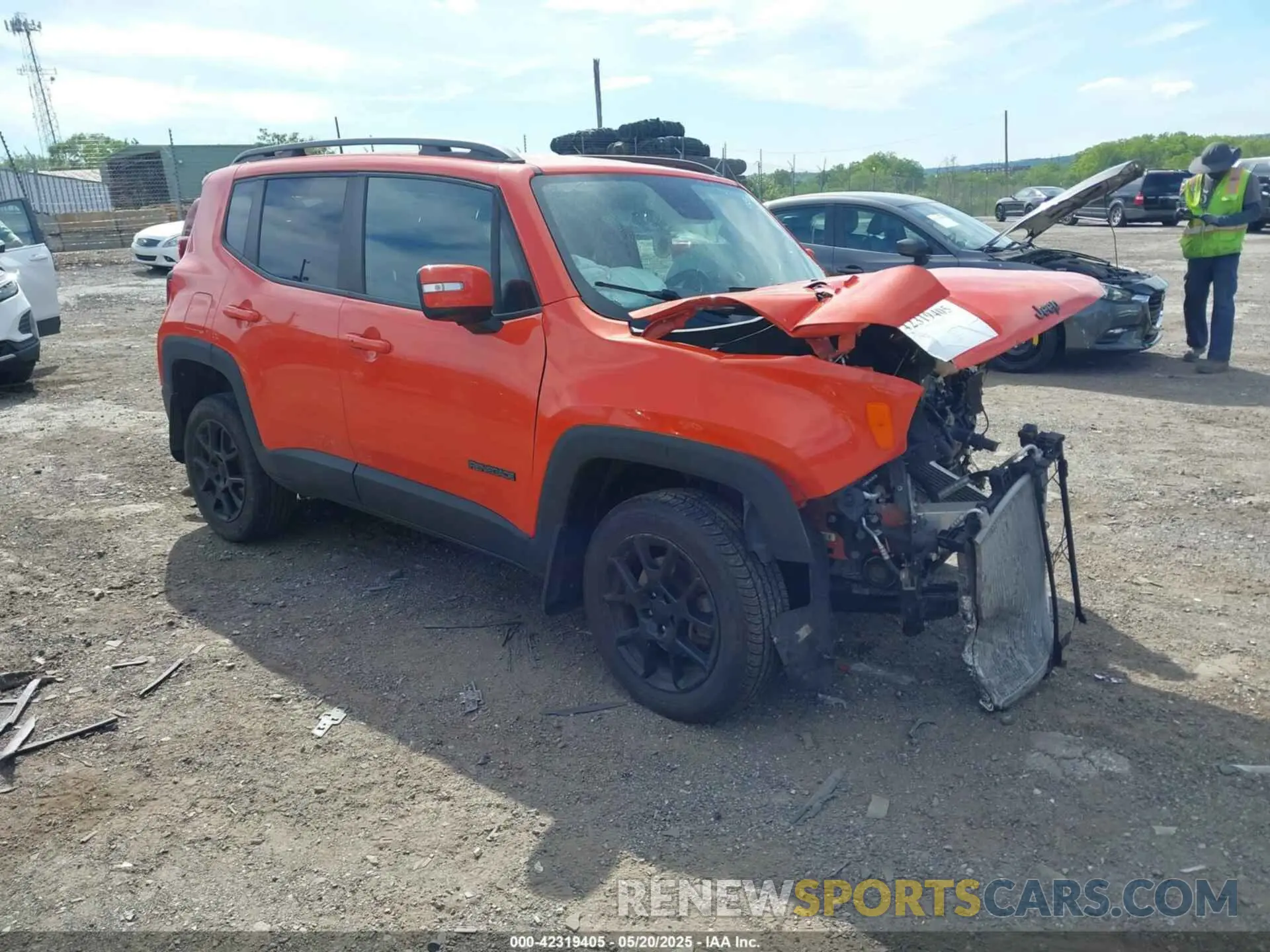 1 fotografías del automóvil dañado ZACNJBBB6LPL13871 JEEP RENEGADE 2020
