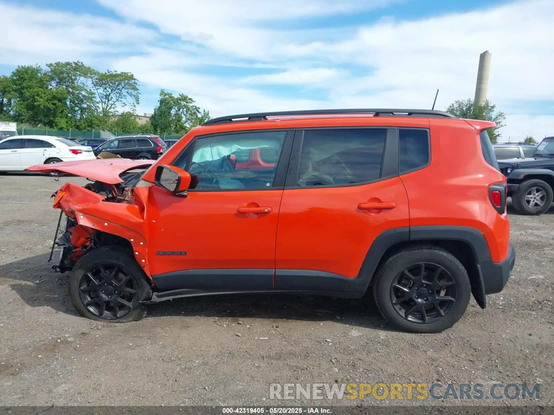 13 fotografías del automóvil dañado ZACNJBBB6LPL13871 JEEP RENEGADE 2020