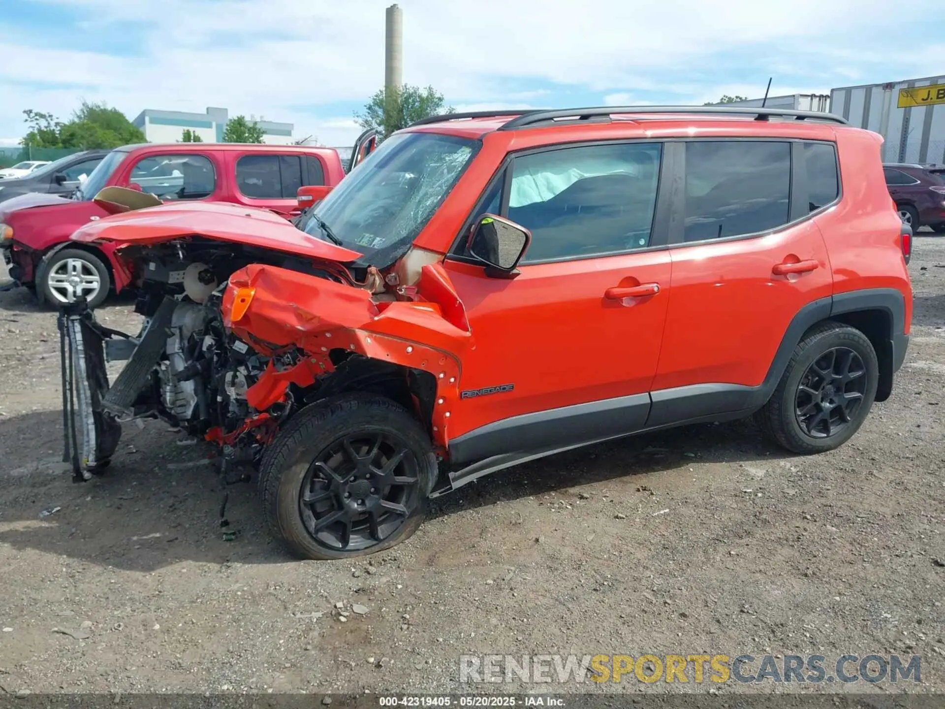 2 fotografías del automóvil dañado ZACNJBBB6LPL13871 JEEP RENEGADE 2020