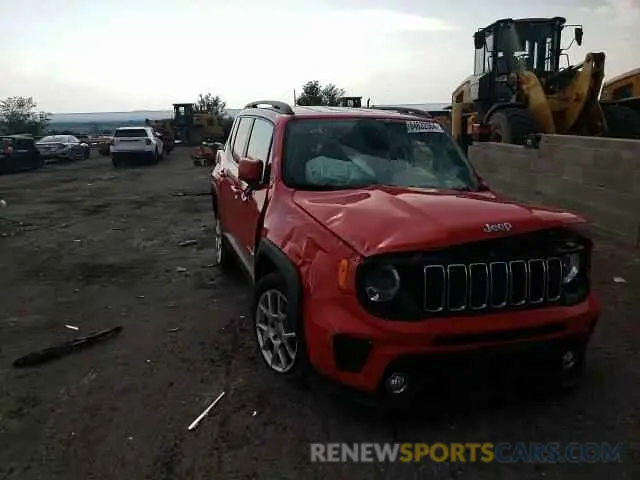 11 fotografías del automóvil dañado ZACNJBBB6LPL22876 JEEP RENEGADE 2020