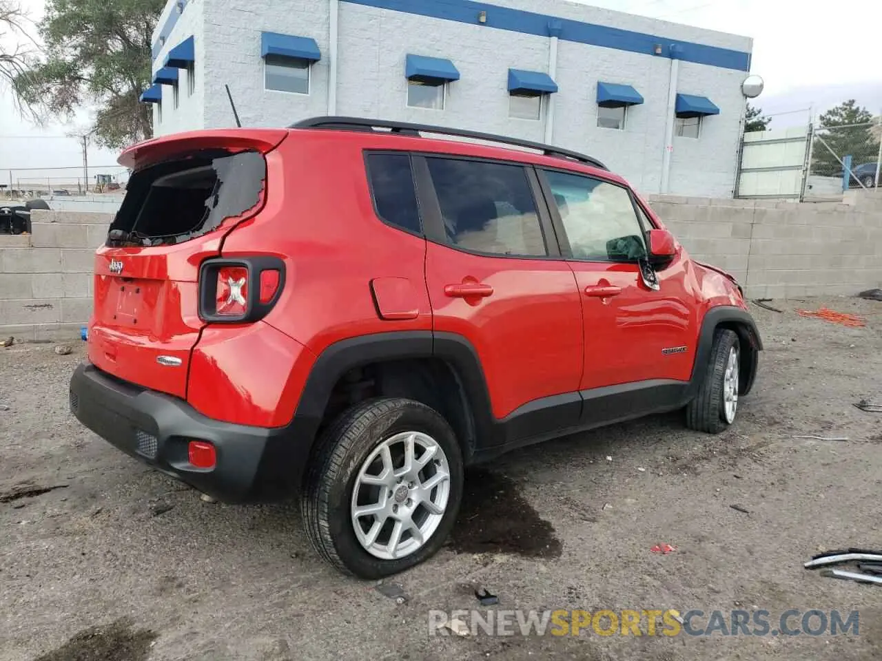 3 fotografías del automóvil dañado ZACNJBBB6LPL22876 JEEP RENEGADE 2020