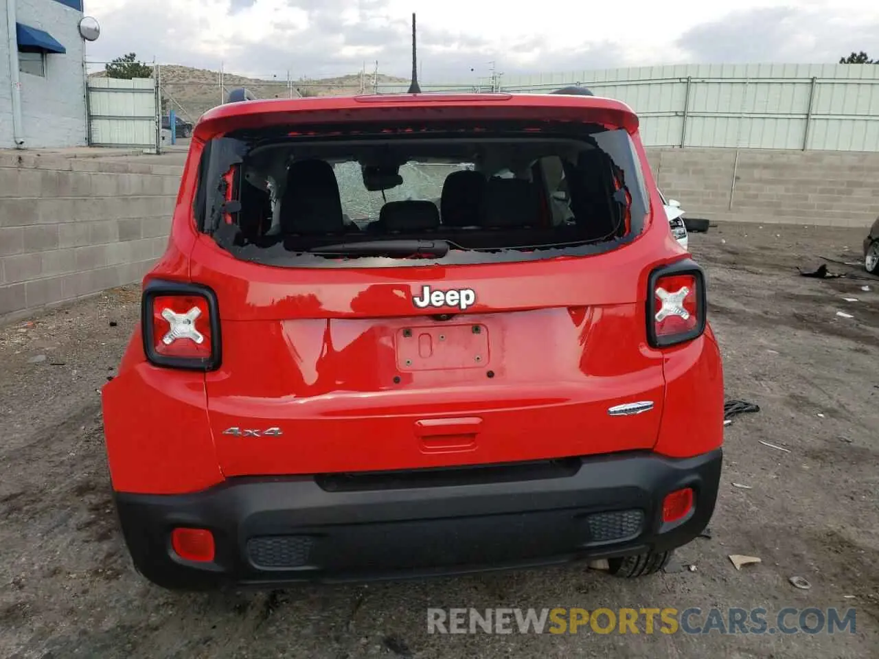 6 fotografías del automóvil dañado ZACNJBBB6LPL22876 JEEP RENEGADE 2020