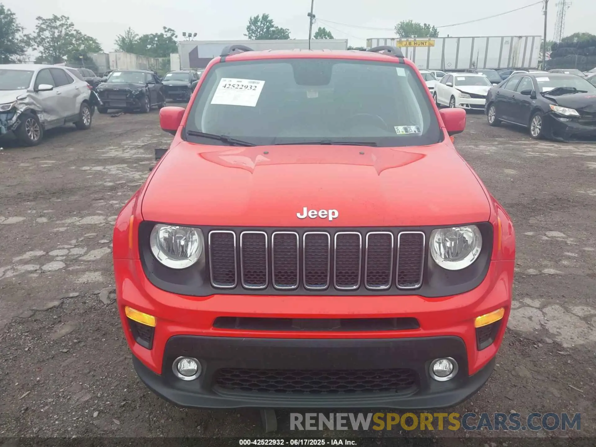 12 fotografías del automóvil dañado ZACNJBBB7LPL26547 JEEP RENEGADE 2020