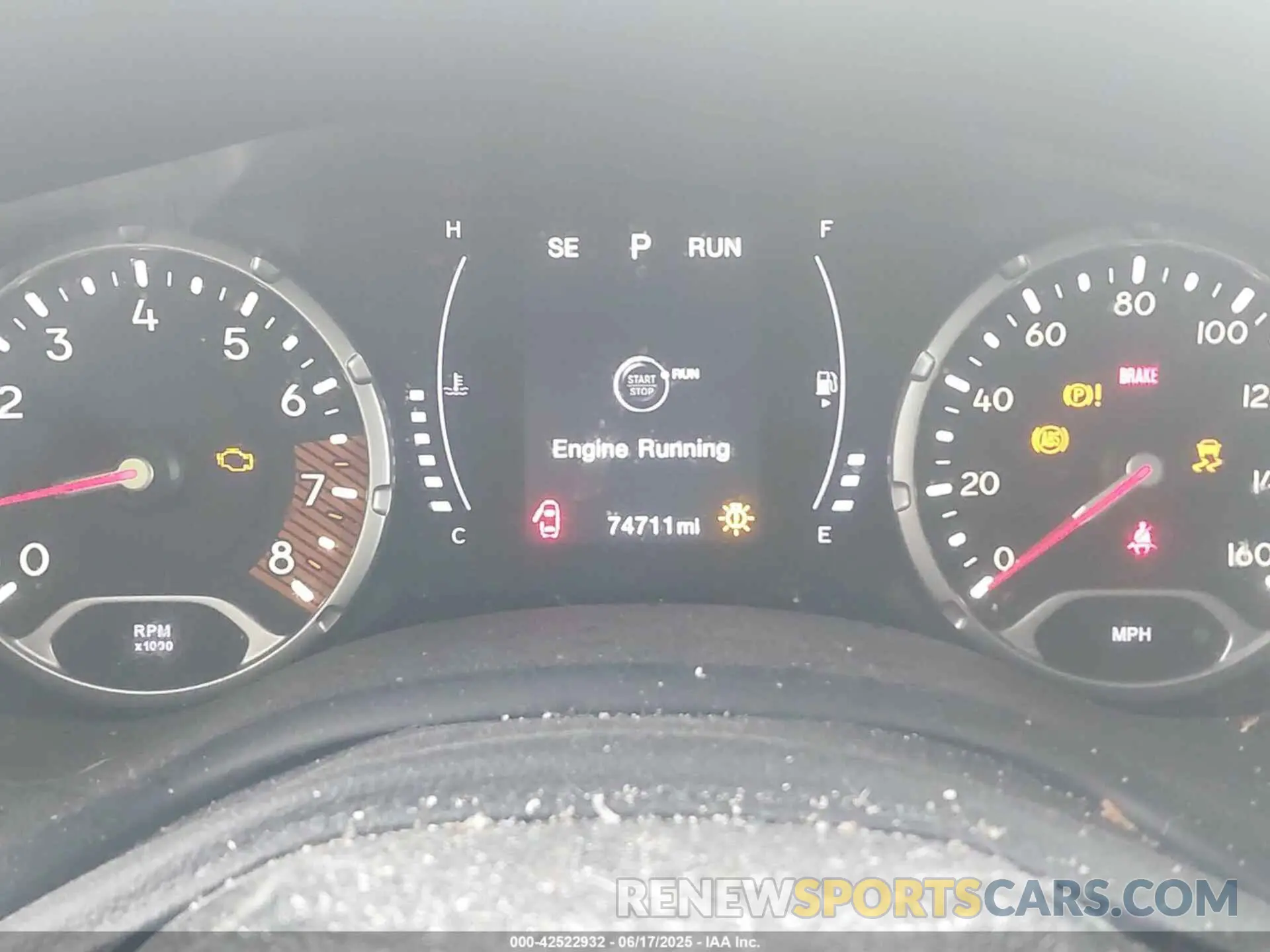 15 fotografías del automóvil dañado ZACNJBBB7LPL26547 JEEP RENEGADE 2020
