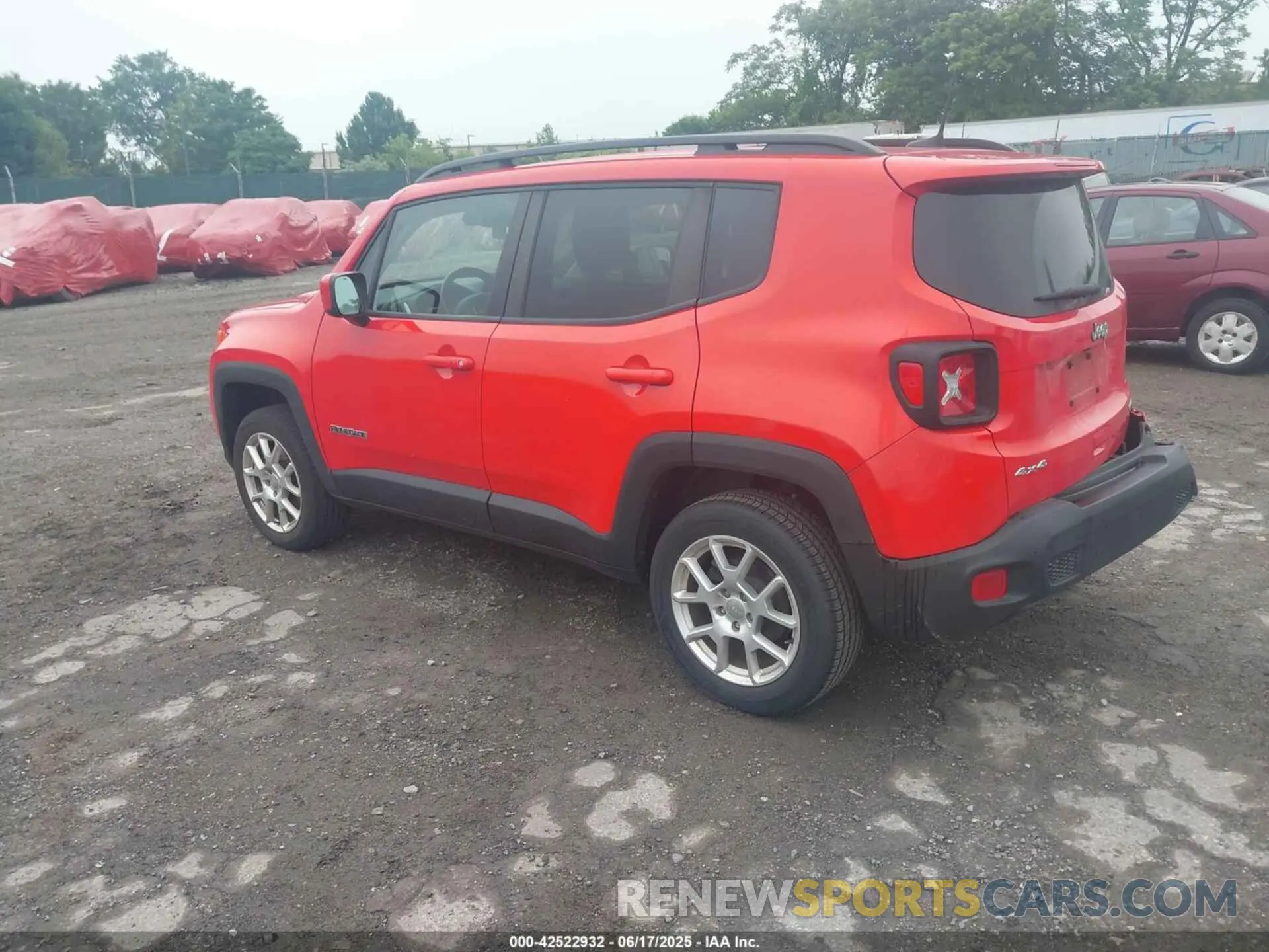 3 fotografías del automóvil dañado ZACNJBBB7LPL26547 JEEP RENEGADE 2020