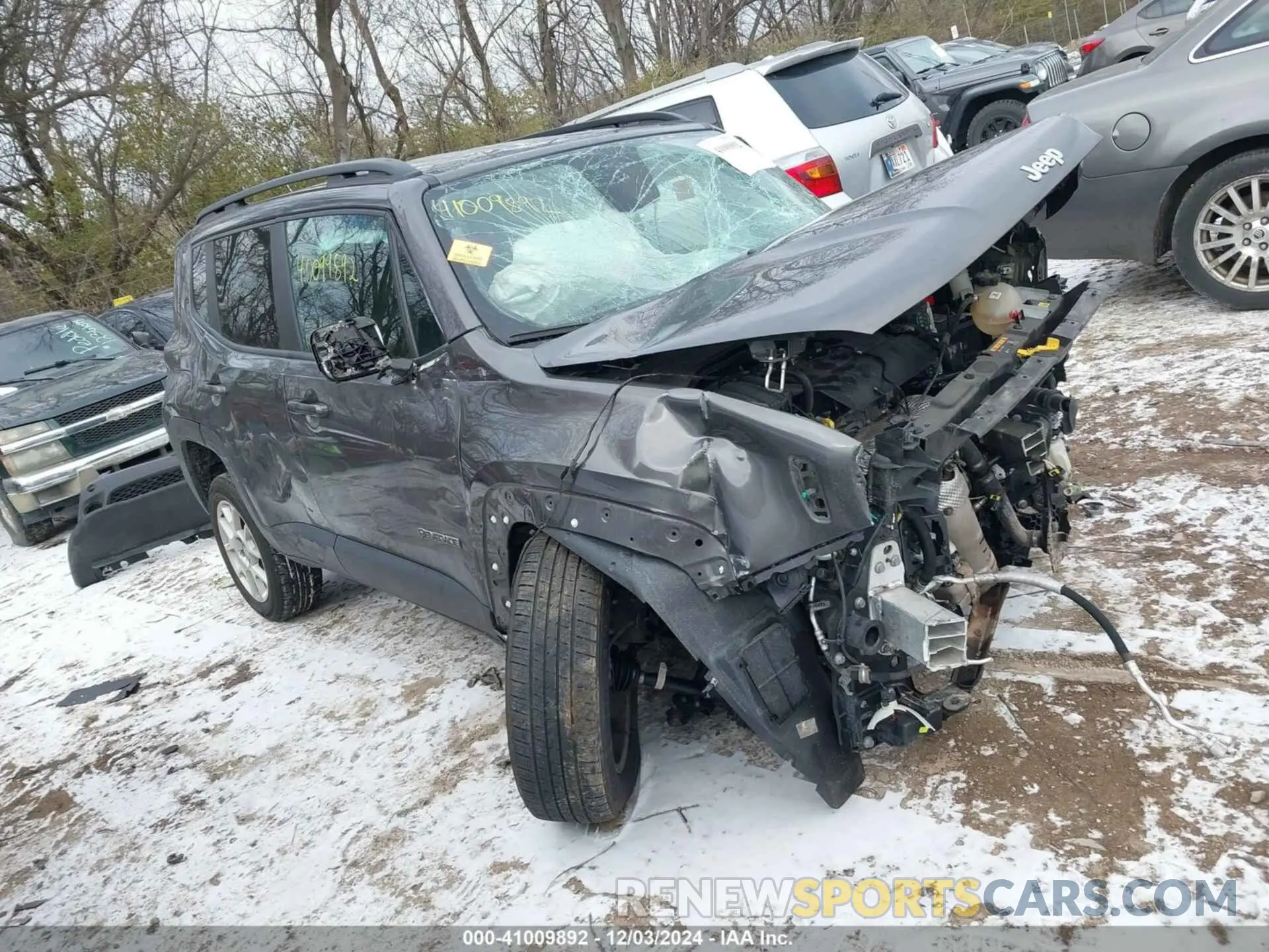 1 fotografías del automóvil dañado ZACNJBBB7LPL67244 JEEP RENEGADE 2020