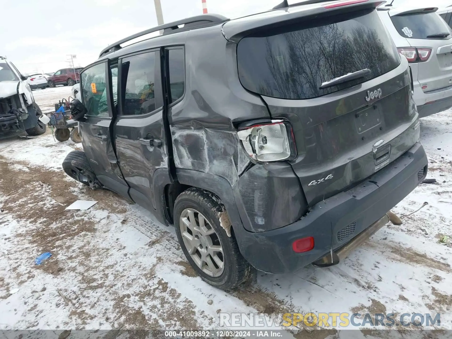 3 fotografías del automóvil dañado ZACNJBBB7LPL67244 JEEP RENEGADE 2020